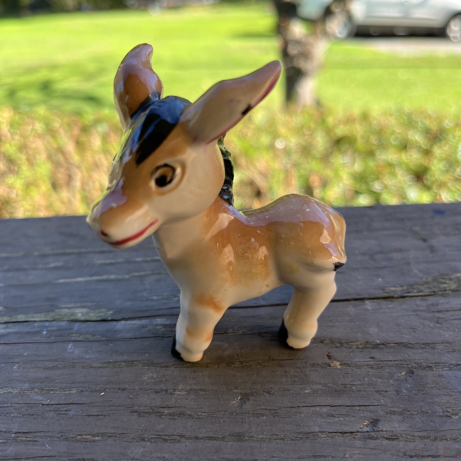Vintage Ceramic Cute Kitsch Donkey Figurine Made In Japan Vintage Ceramic Cute Kitsch Donkey Figurine Made In Japan