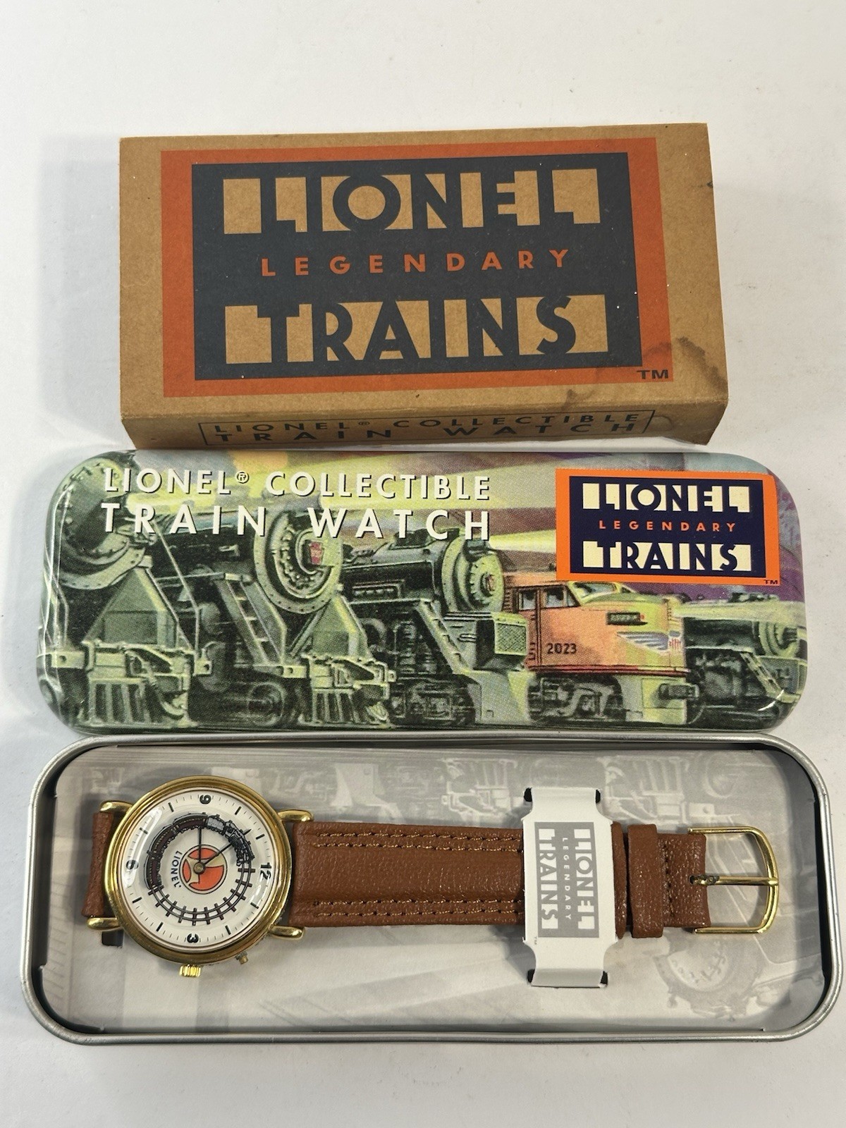 Vintage Lionel Legendary Trains Collectible Watch With Original Tin and Sleeve Vintage Lionel Legendary Trains Collectible Watch With Original Tin and Sleeve