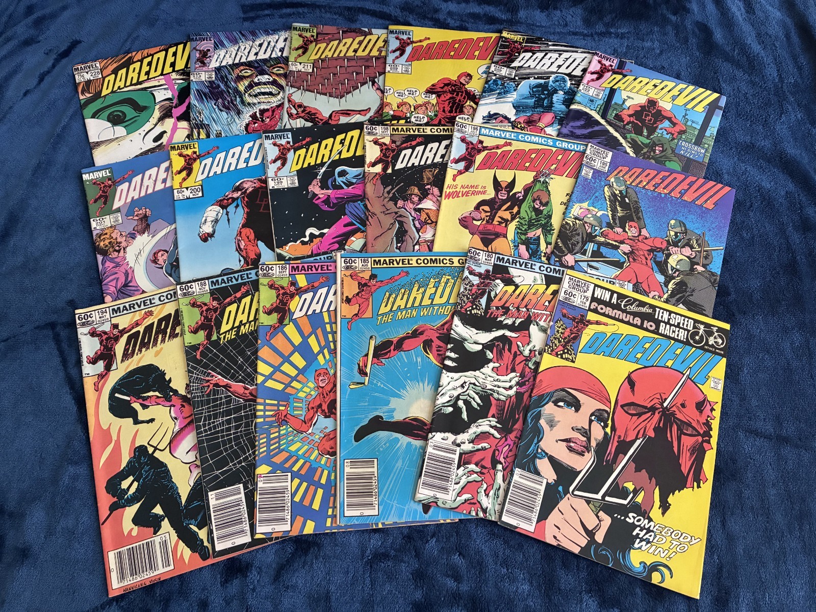 Daredevil 179-228. Awesome Bronze Age Marvel lot. 18 books total. FN Condition. Daredevil 179-228. Awesome Bronze Age Marvel lot. 18 books total. FN Condition.