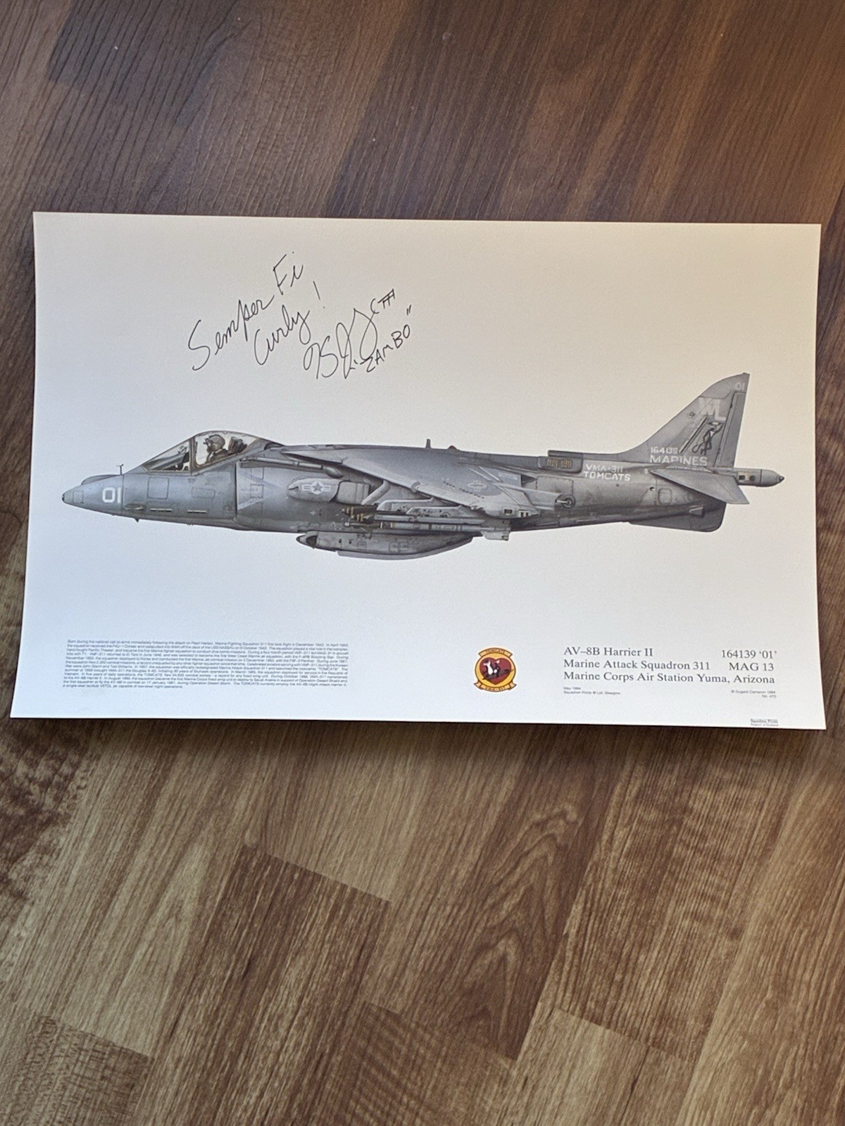 Sam Johnson Signed F-117A Stealth Print - Inscribed to Lockheed Program Manager Sam Johnson Signed F-117A Stealth Print - Inscribed to Lockheed Program Manager