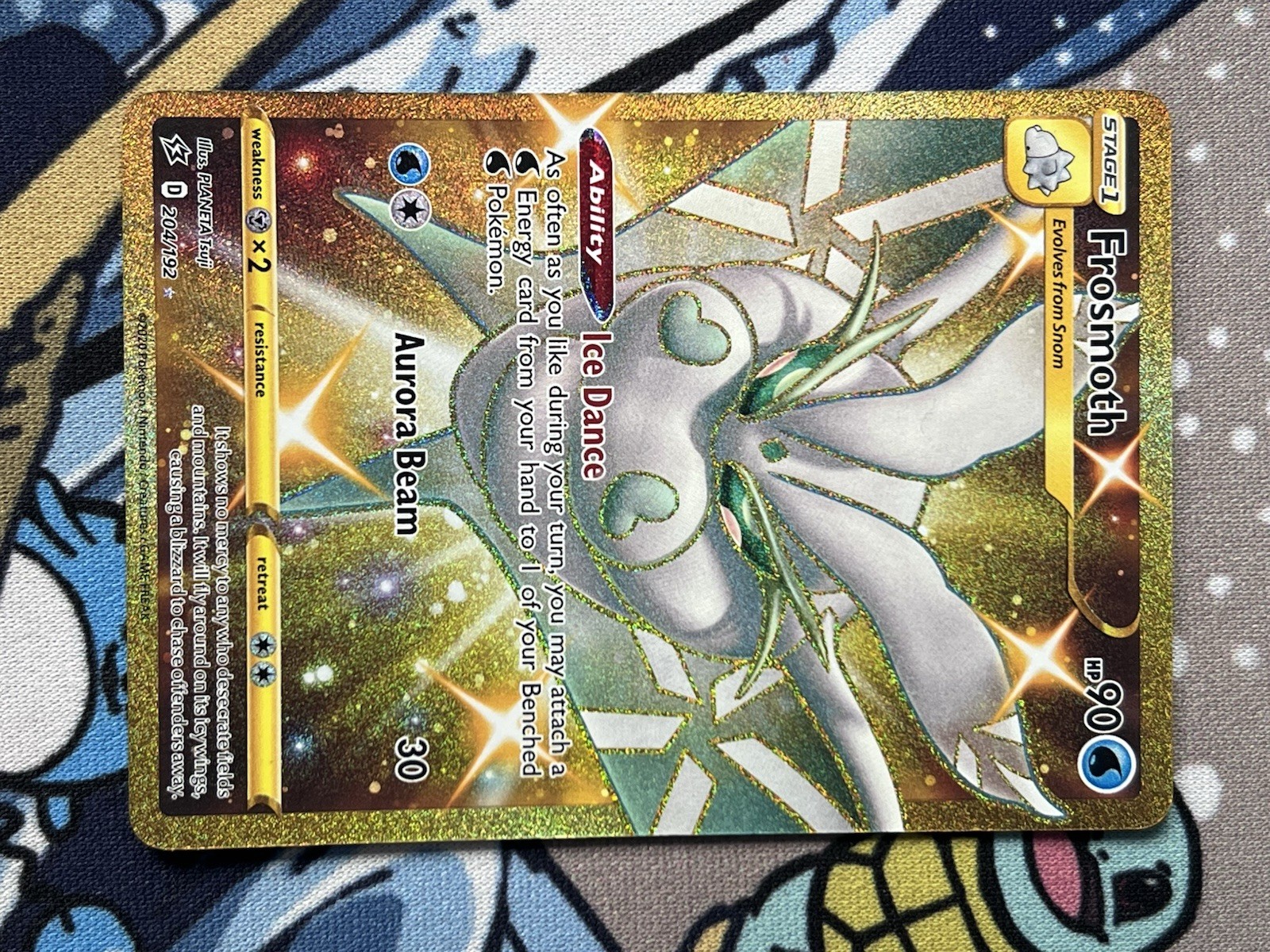 Frosmoth - 204/192 Rebel Clash (Pokemon) Golden Hyper Rare Frosmoth - 204/192 Rebel Clash (Pokemon) Golden Hyper Rare