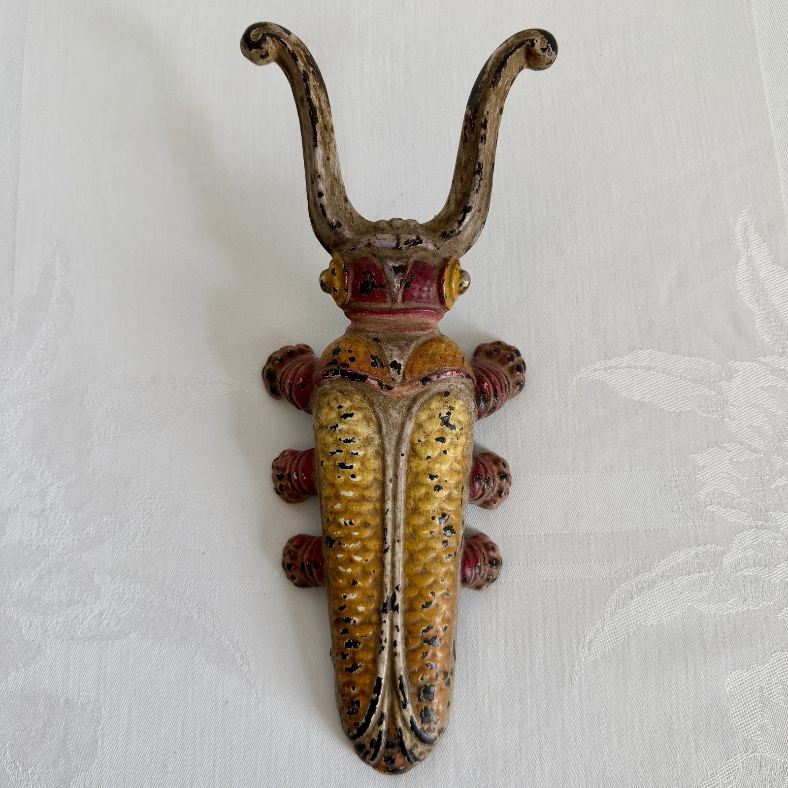 Antique Mid 1800s Harbster Bros & Co. Reading PA Cast Iron Beetle Boot Jack Antique Mid 1800s Harbster Bros & Co. Reading PA Cast Iron Beetle Boot Jack