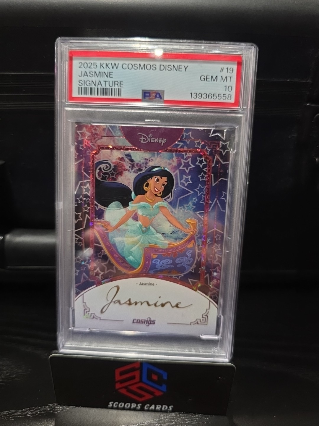 2025 KKW Cosmos Disney Jasmine Signature /100 Trading Card PSA 10 Cdt-sxg-19 New
