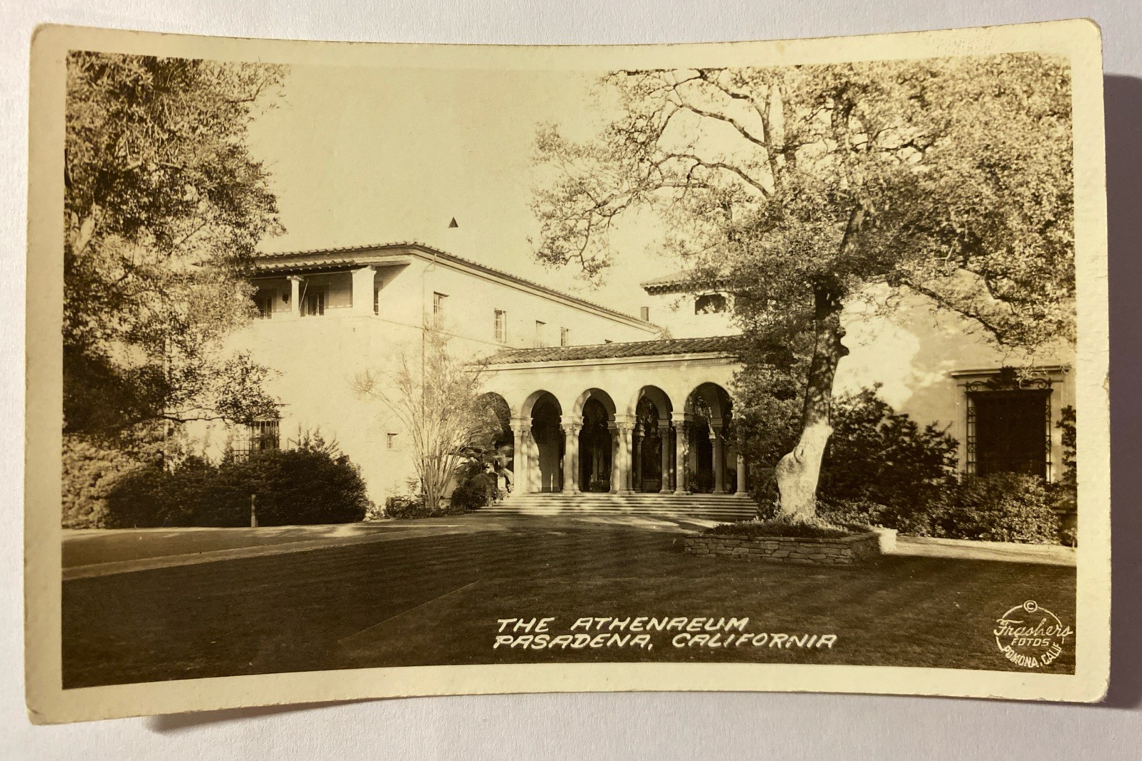 The Athenaeum Pasadena CA California Real Photo RPPC Postcard Unused The Athenaeum Pasadena CA California Real Photo RPPC Postcard Unused