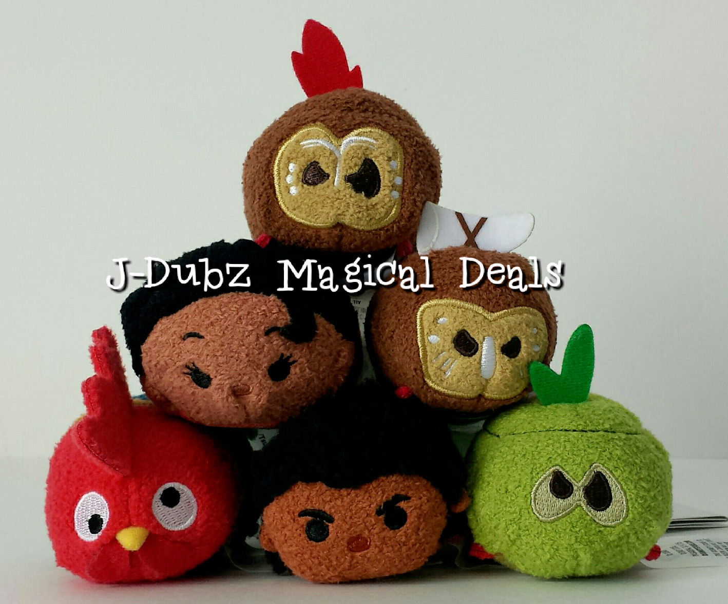NWT Authentic Disney Parks Moana Mini Tsum Tsum Set of 6 Hei Hei Maui Kakamora NWT Authentic Disney Parks Moana Mini Tsum Tsum Set of 6 Hei Hei Maui Kakamora