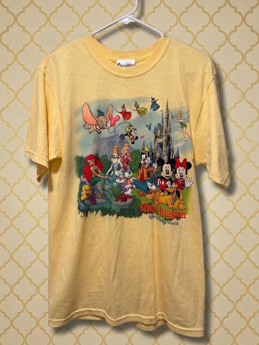 Vintage Disney World Magic Kingdom Double Sided Graphic T Shirt Rare Vintage Disney World Magic Kingdom Double Sided Graphic T Shirt Rare