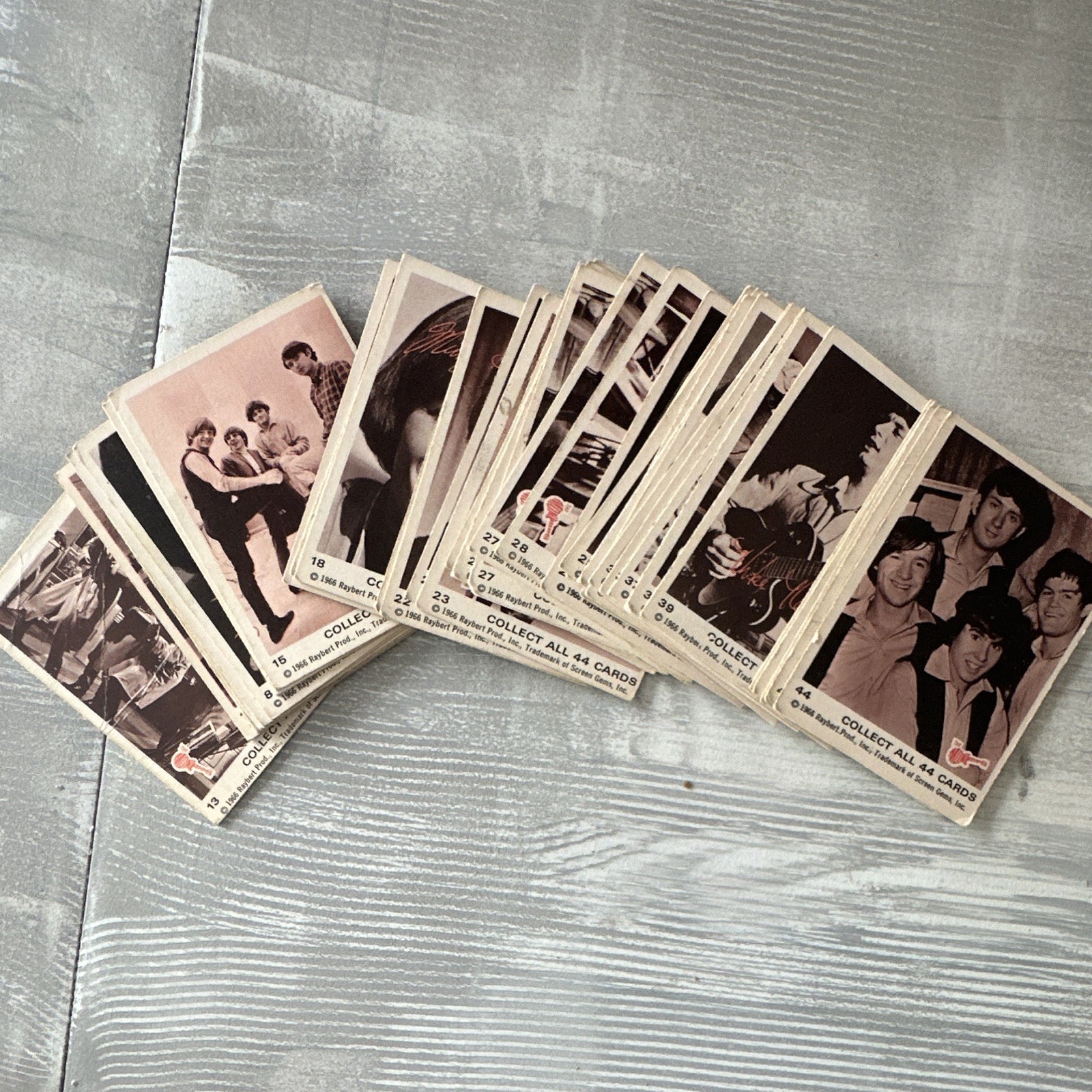 Vintage 1966 Donruss The Monkees Trading Card Lot (28/44 Cards) - Semi-Complete Vintage 1966 Donruss The Monkees Trading Card Lot (28/44 Cards) - Semi-Complete