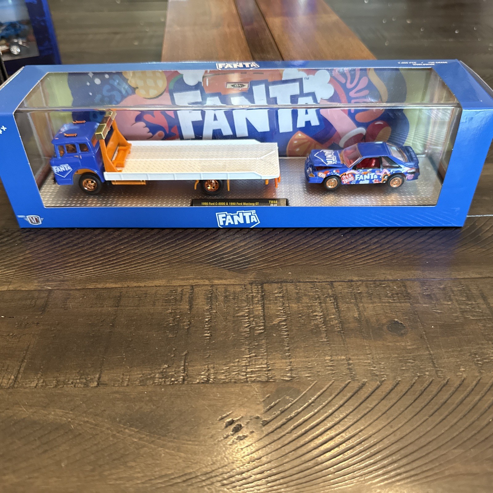 2026 M2 Machines CHASE 1990 Ford C-8000 & 1990 Ford Mustang GT Fanta Cola Hauler 2026 M2 Machines CHASE 1990 Ford C-8000 & 1990 Ford Mustang GT Fanta Cola Hauler
