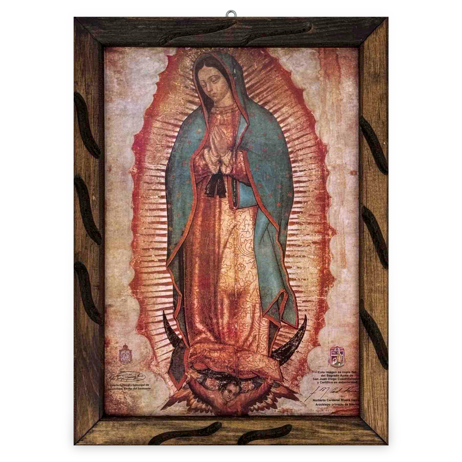 Virgen De Guadalupe Imagen Cuadro 13"x18" , Litografía Virgen De Guadalupe Imagen Cuadro 13"x18" , Litografía