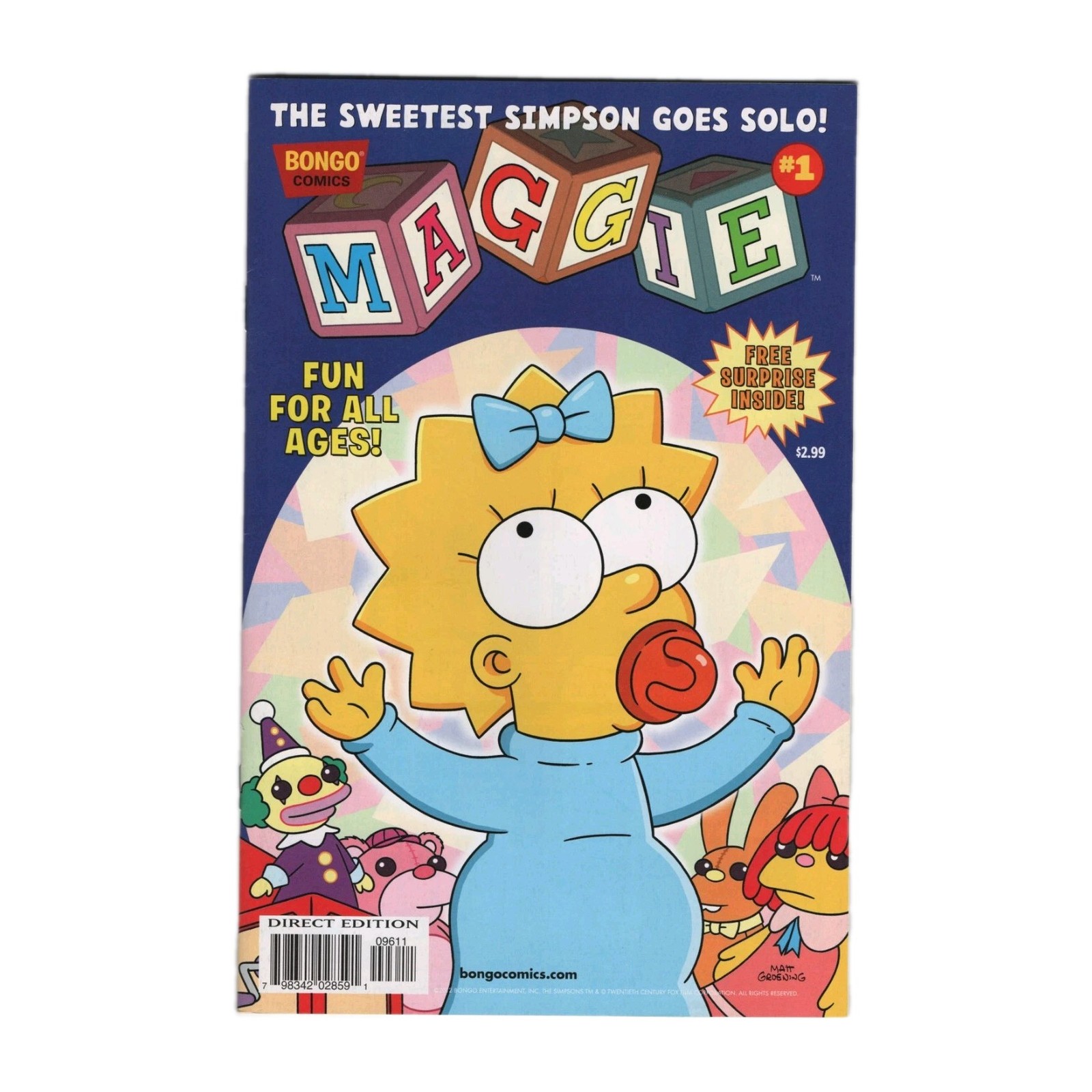 Simpsons One-Shot Wonders Maggie #1 2012 Bongo Comics Matt Groening Cover