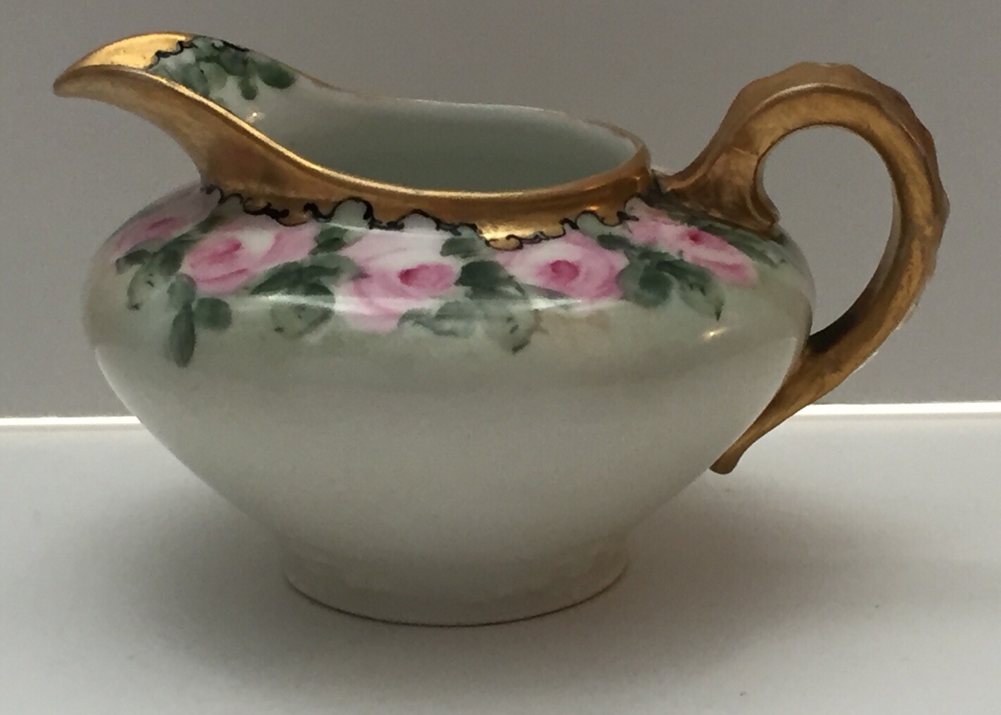 Antique G D A France China Creamer Roses Hand Painted Antique G D A France China Creamer Roses Hand Painted
