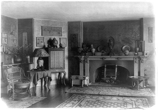 Home of Albert & Adele Herter,East Hampton,Long Island,New York,NY,Fireplace