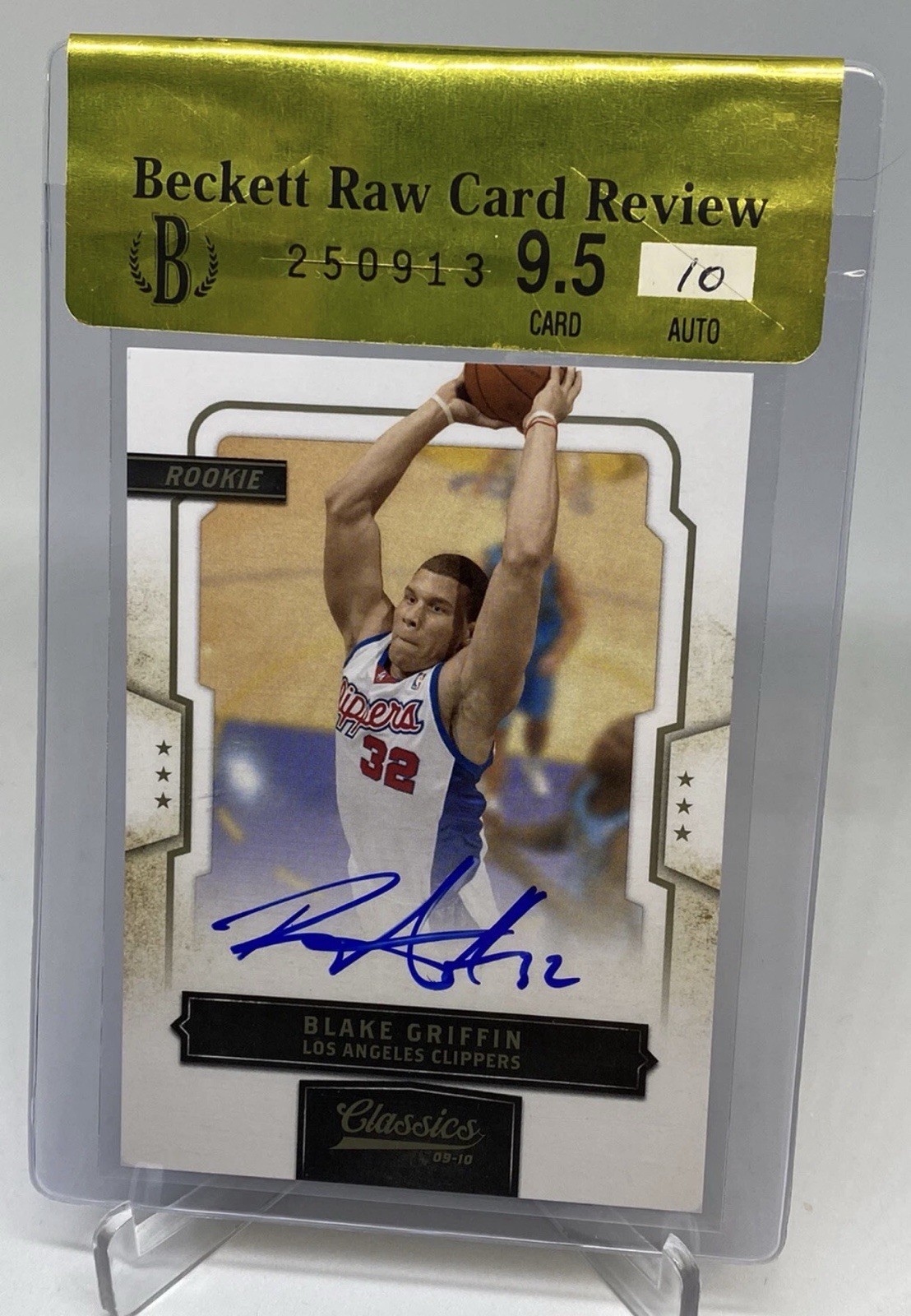2009 Panini Classics Blake Griffin RC On Card Auto BGS 9.5/10 Gem Mint #/499 2009 Panini Classics Blake Griffin RC On Card Auto BGS 9.5/10 Gem Mint #/499