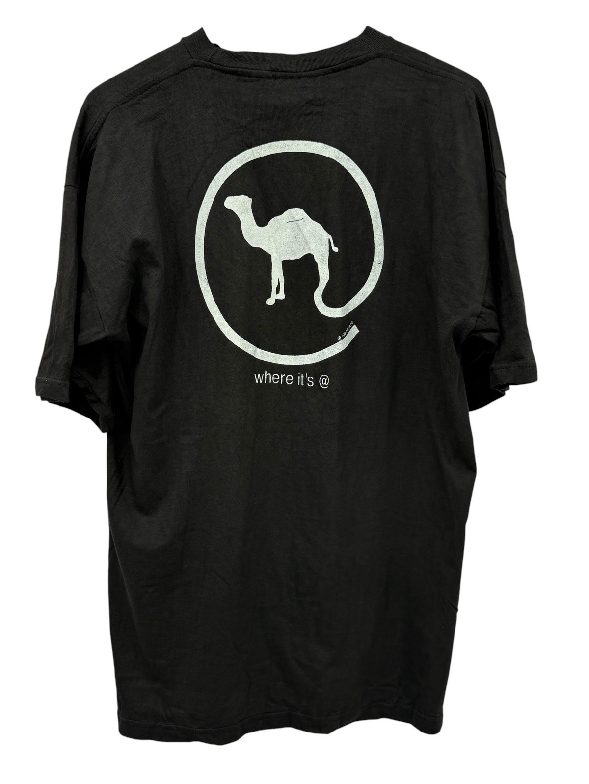 Camel Cigarettes Black Promo T-Shirt XL Original Box Vintage ‘97 Where Its At Camel Cigarettes Black Promo T-Shirt XL Original Box Vintage ‘97 Where Its At