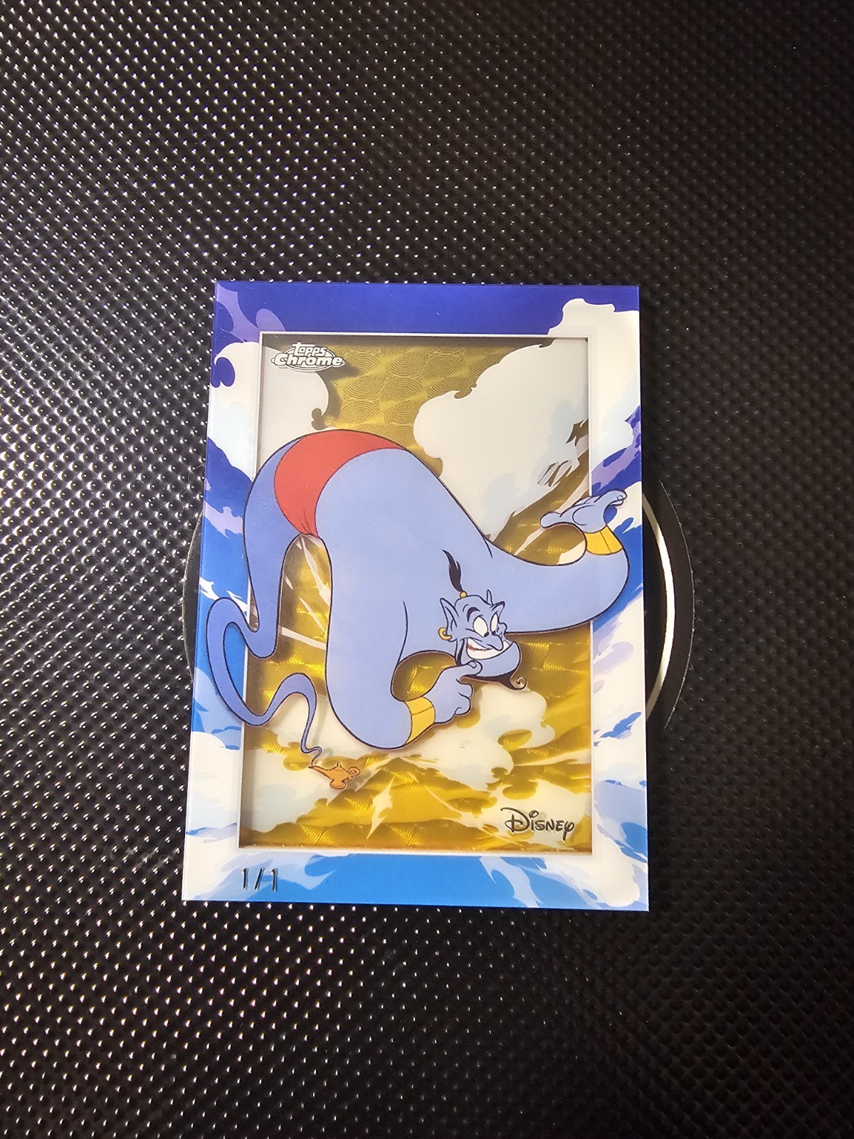 2025 Topps Chrome Disney Shadowbox Case Hit Aladdin Genie AIR-3 1/1 Superfractor 2025 Topps Chrome Disney Shadowbox Case Hit Aladdin Genie AIR-3 1/1 Superfractor