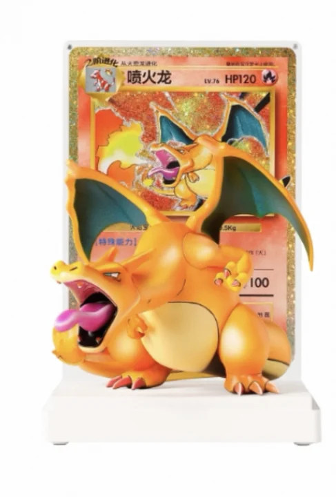 Pokemon S-chinese 30th Charizard Premium Figure And Oversized Card No Outer Pack Pokemon S-chinese 30th Charizard Premium Figure And Oversized Card No Outer Pack