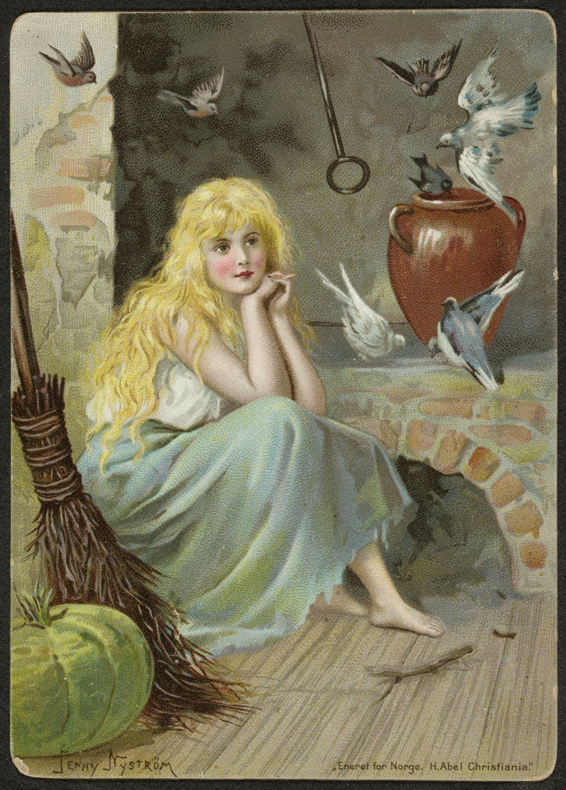 Vintage CINDERELLA by Jenny Nystrom - Art Image - 4 x 6 inch Print Vintage CINDERELLA by Jenny Nystrom - Art Image - 4 x 6 inch Print