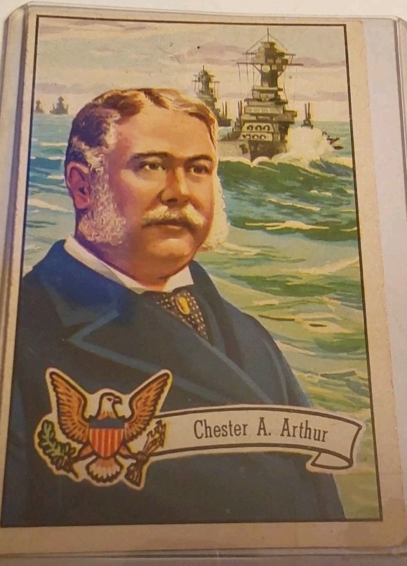 1952 U.S. Presidents Chester Arthur Collector Series Card #24
