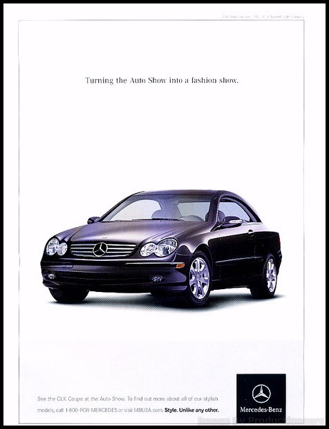 2003 Mercedes Benz CLK CLK320 Vintage Advertisement Print Art Car Ad J371 2003 Mercedes Benz CLK CLK320 Vintage Advertisement Print Art Car Ad J371
