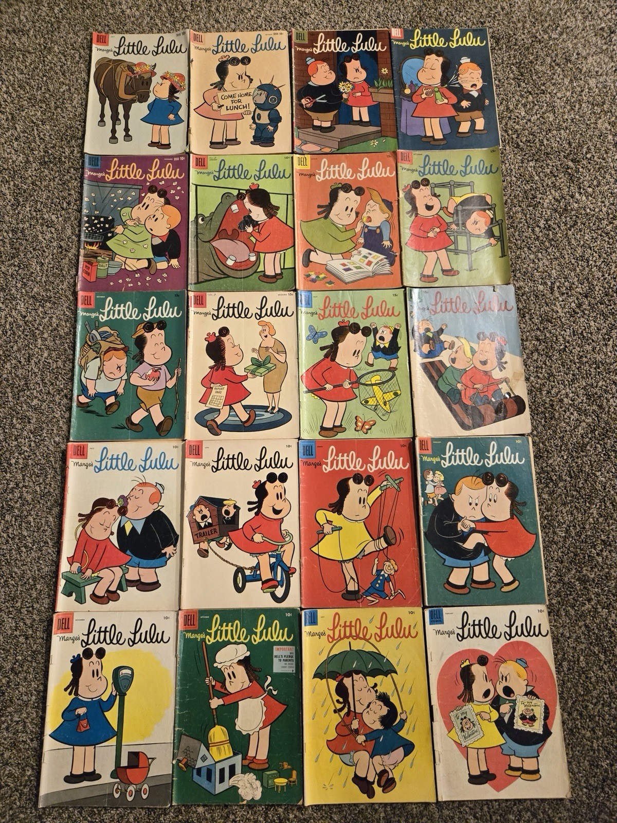 Marge's Little Lulu Comic Lot Of 36 Comics Dell Comics Marge's Little Lulu Comic Lot Of 36 Comics Dell Comics