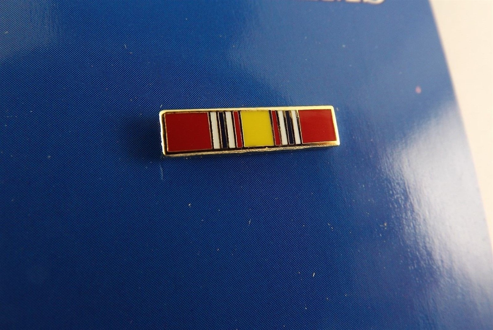 FREE SHIP Lapel Pin NATIONAL DEFENSE Ribbon Enamel 11/16"