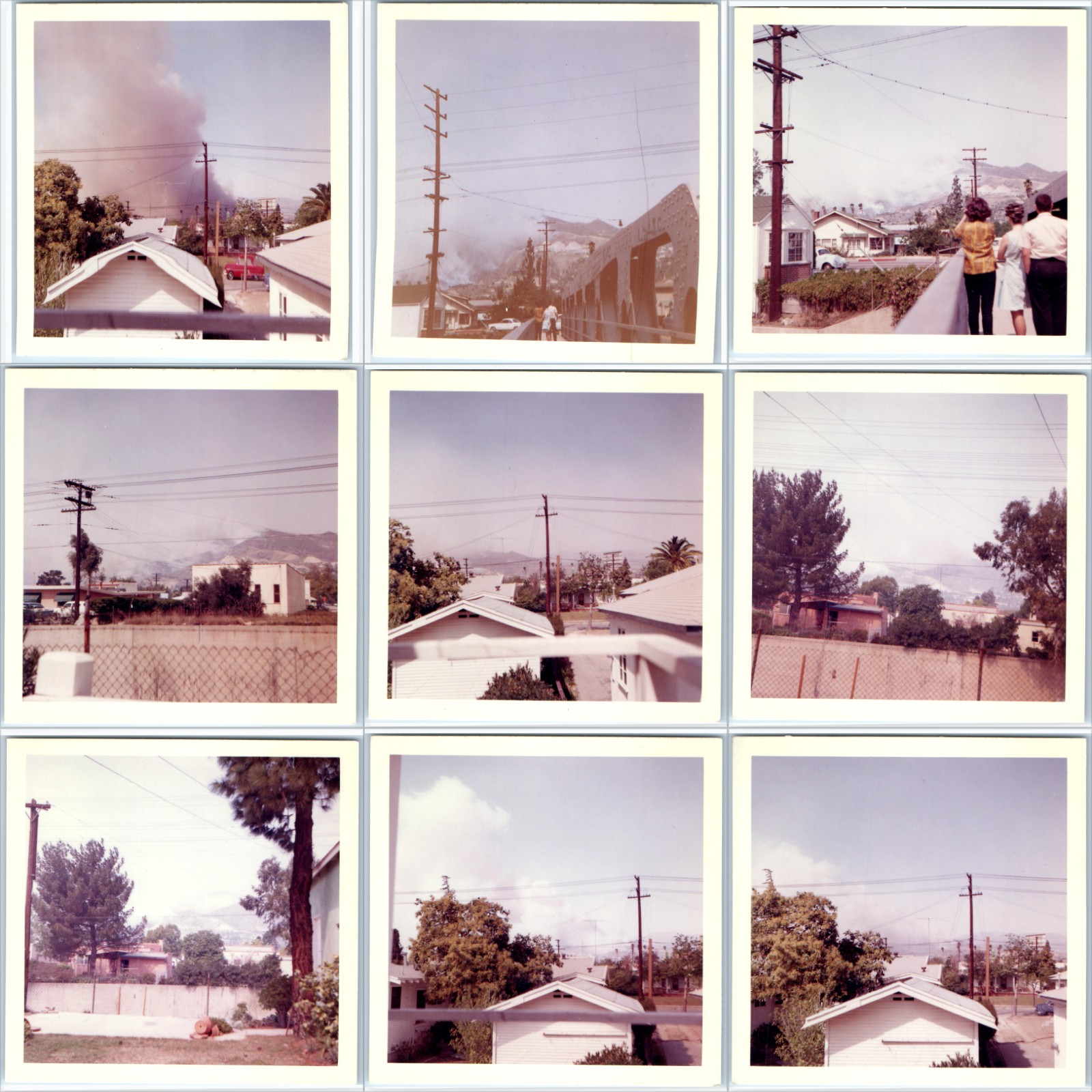 x9 LOT Mar 1964 California Wildfire 3.5" Snapshot Photos Mountains Hills x9 LOT Mar 1964 California Wildfire 3.5" Snapshot Photos Mountains Hills