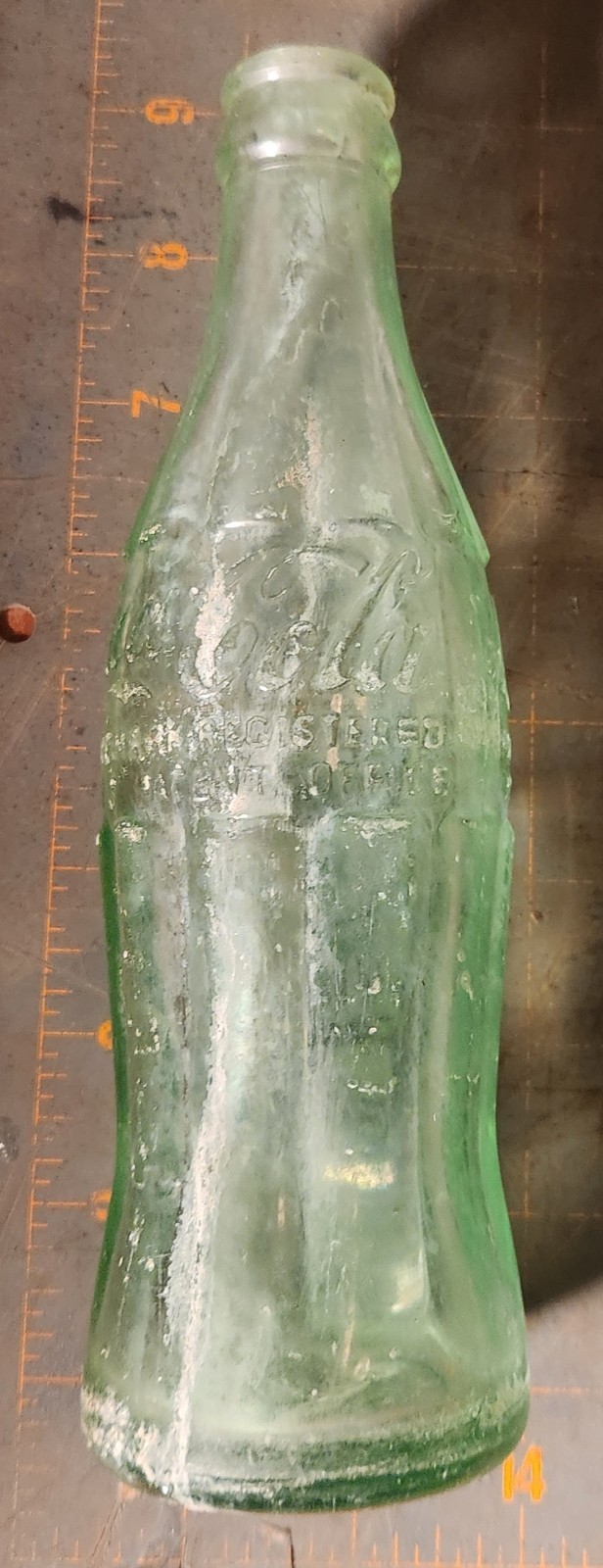 Vintage 6 Oz Embossed Coca-Cola Empty Bottle - Houston Mississippi