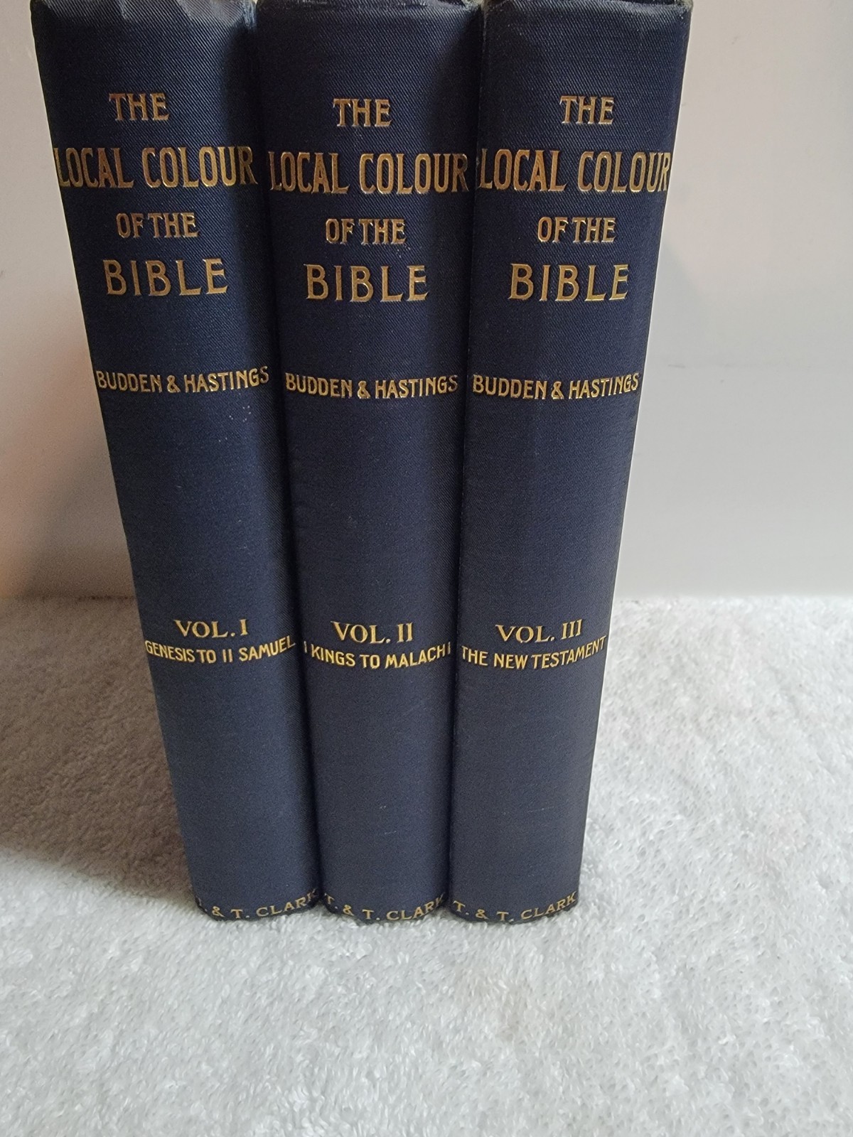 RARE FIND (VG) The local color of the Bible / by Charles W. Budden and the Rev.