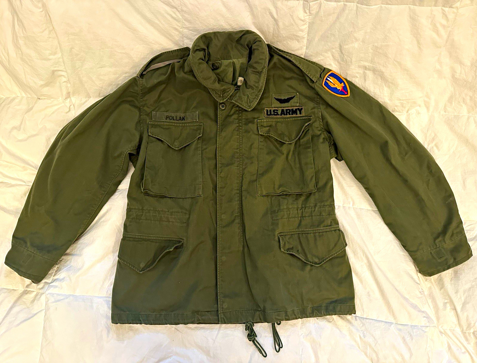Vtg 1967 Alpha Industries M-65 Field Jacket Medium Short Silver Zipper OG107 Vtg 1967 Alpha Industries M-65 Field Jacket Medium Short Silver Zipper OG107