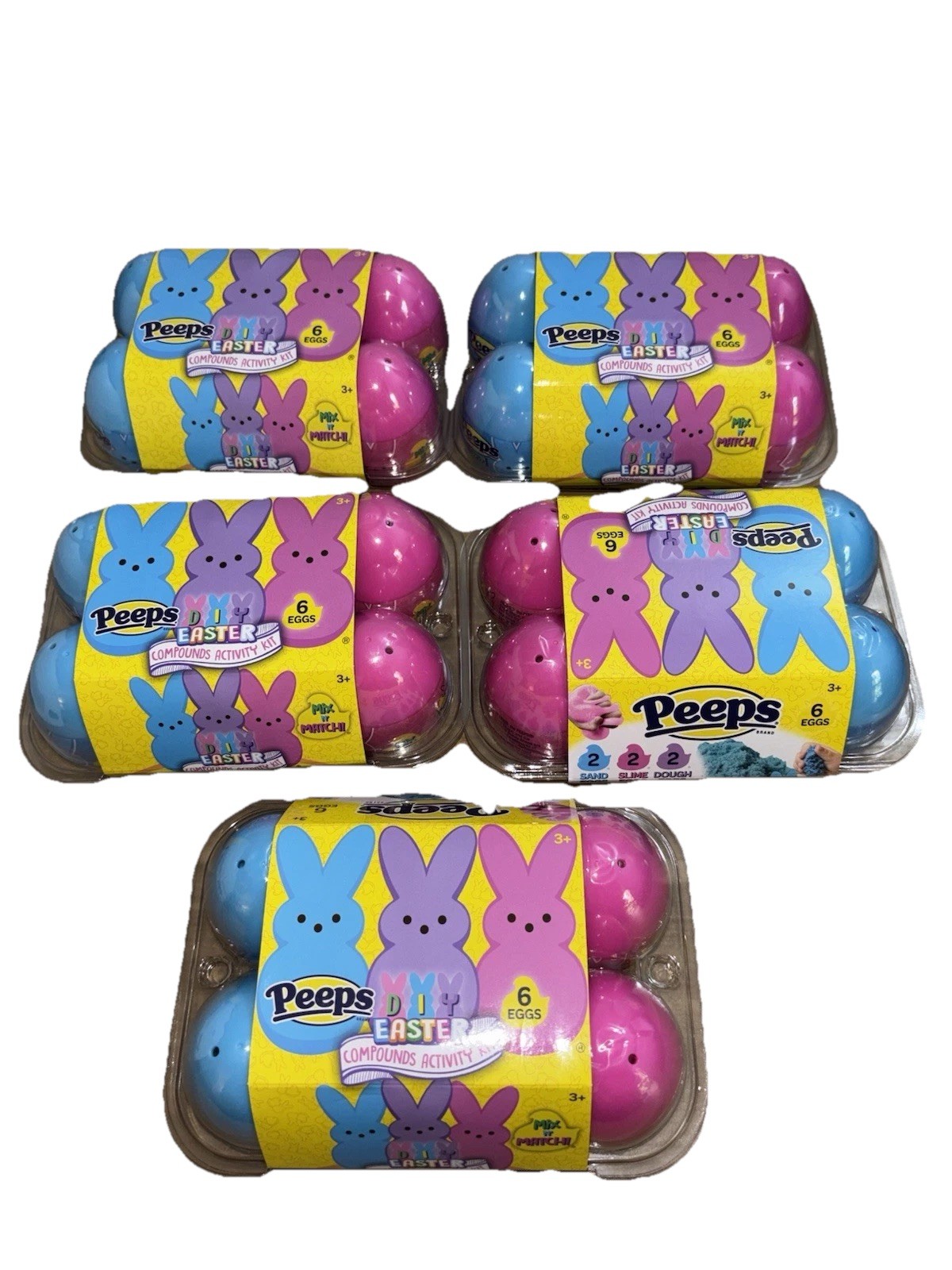 Set 5 Peeps Compounds Activity Kit 6 Eggs Pink & Blue Plastic Easter 2023 set 5 Set 5 Peeps Compounds Activity Kit 6 Eggs Pink & Blue Plastic Easter 2023 set 5