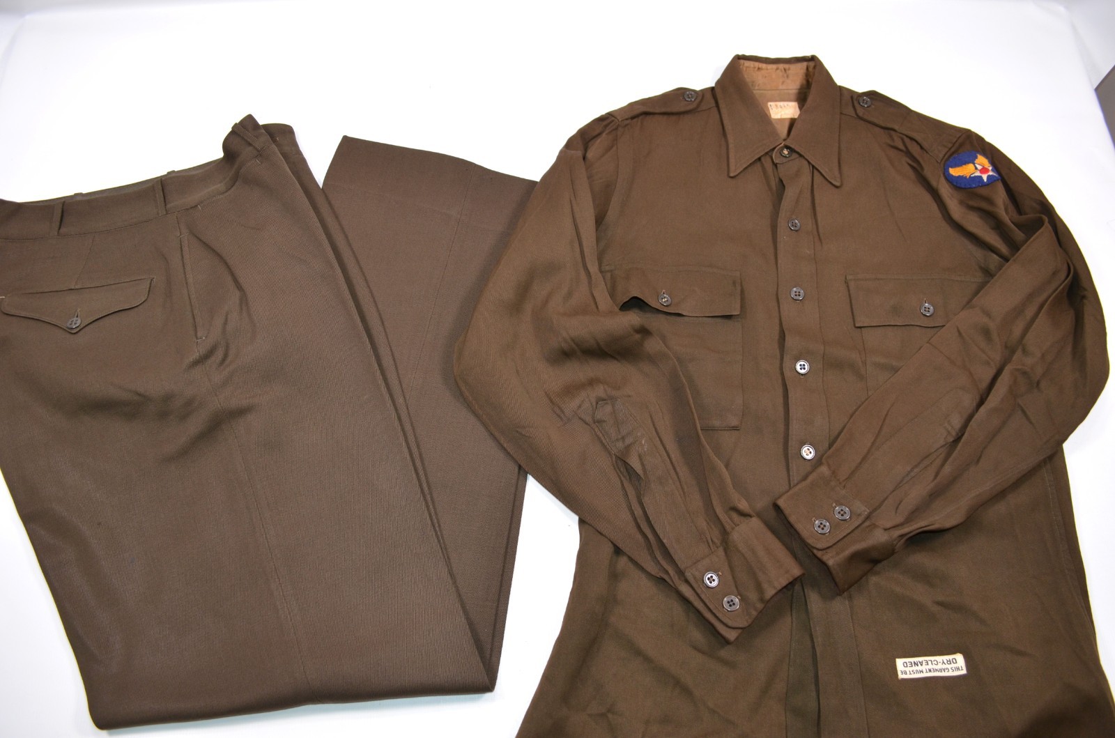Vintage United States US Airforce USAAF WWII Uniform Shirt Pants Tie