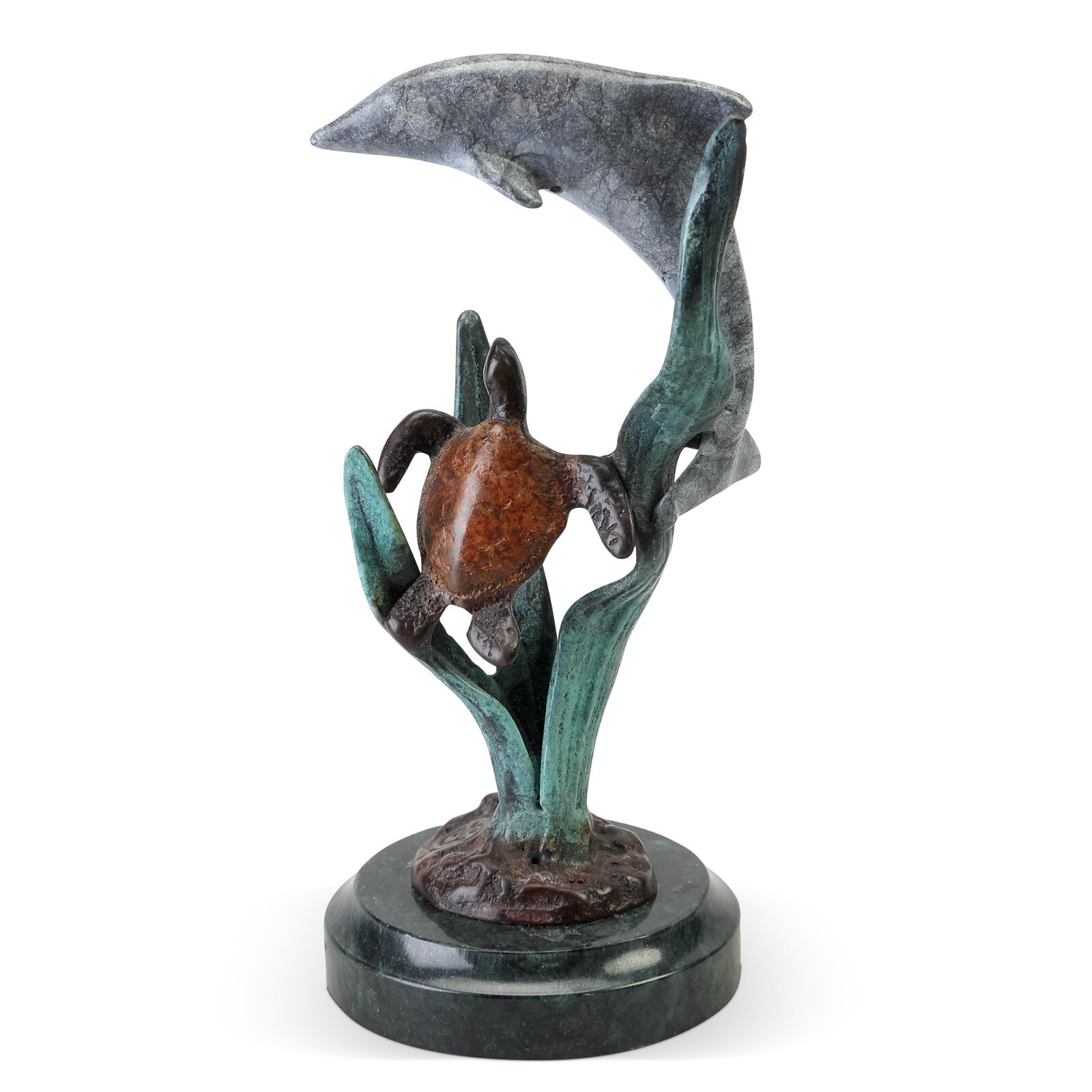 Paradise - Dolphin And Turtle Figurine Home Decorative - Multicolor Paradise - Dolphin And Turtle Figurine Home Decorative - Multicolor