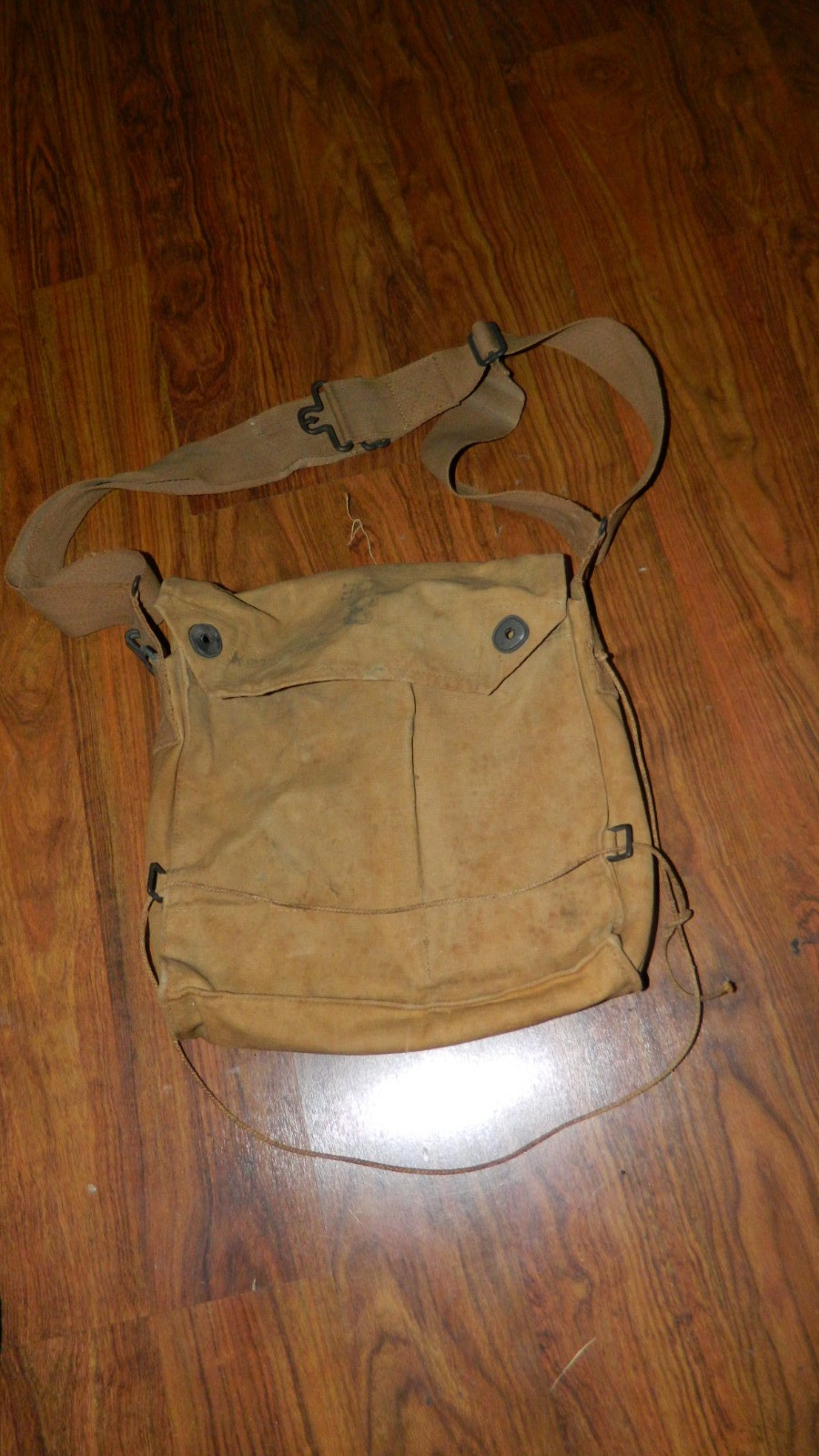 Pre-WW1 US Army Khaki Canvas Haversack & Leather Carrying Strap Pre-WW1 US Army Khaki Canvas Haversack & Leather Carrying Strap