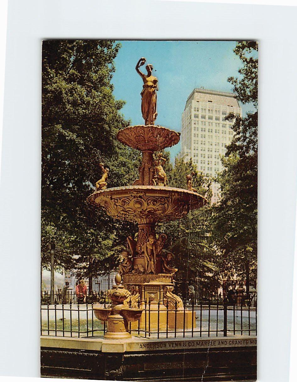 Postcard Fountain of Hebe Court Square Memphis Tennessee USA Postcard Fountain of Hebe Court Square Memphis Tennessee USA