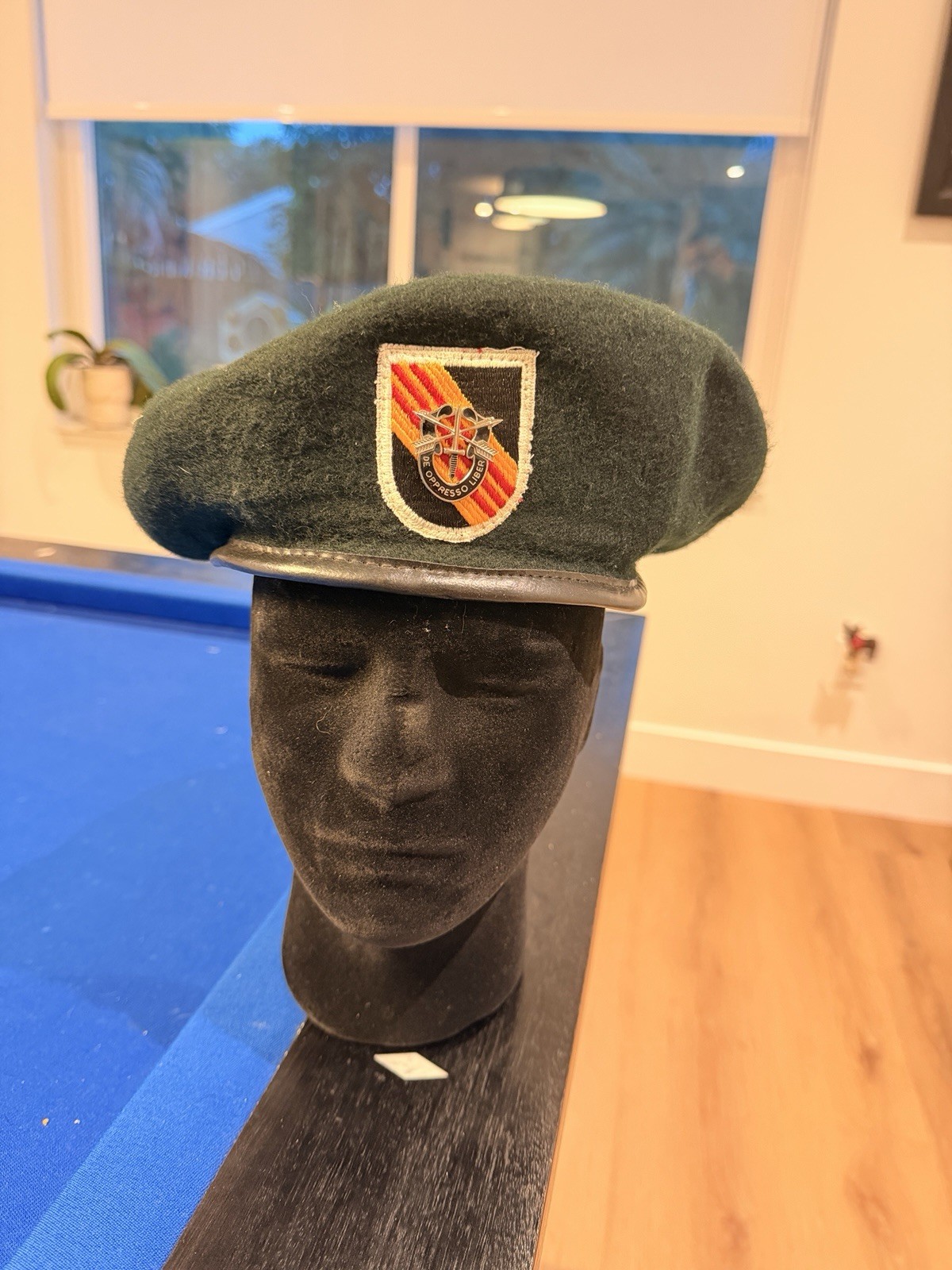 Identified Vietnam 5th Special Forces Beret, 1969 M-65 Jacket And 1969 Raincoat Identified Vietnam 5th Special Forces Beret, 1969 M-65 Jacket And 1969 Raincoat