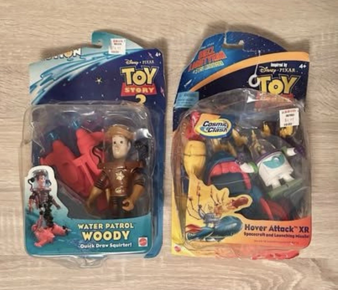 Vintage Mattel Toy Story 2 Water Patrol Woody & Hover Attack XR Action Figures Vintage Mattel Toy Story 2 Water Patrol Woody & Hover Attack XR Action Figures