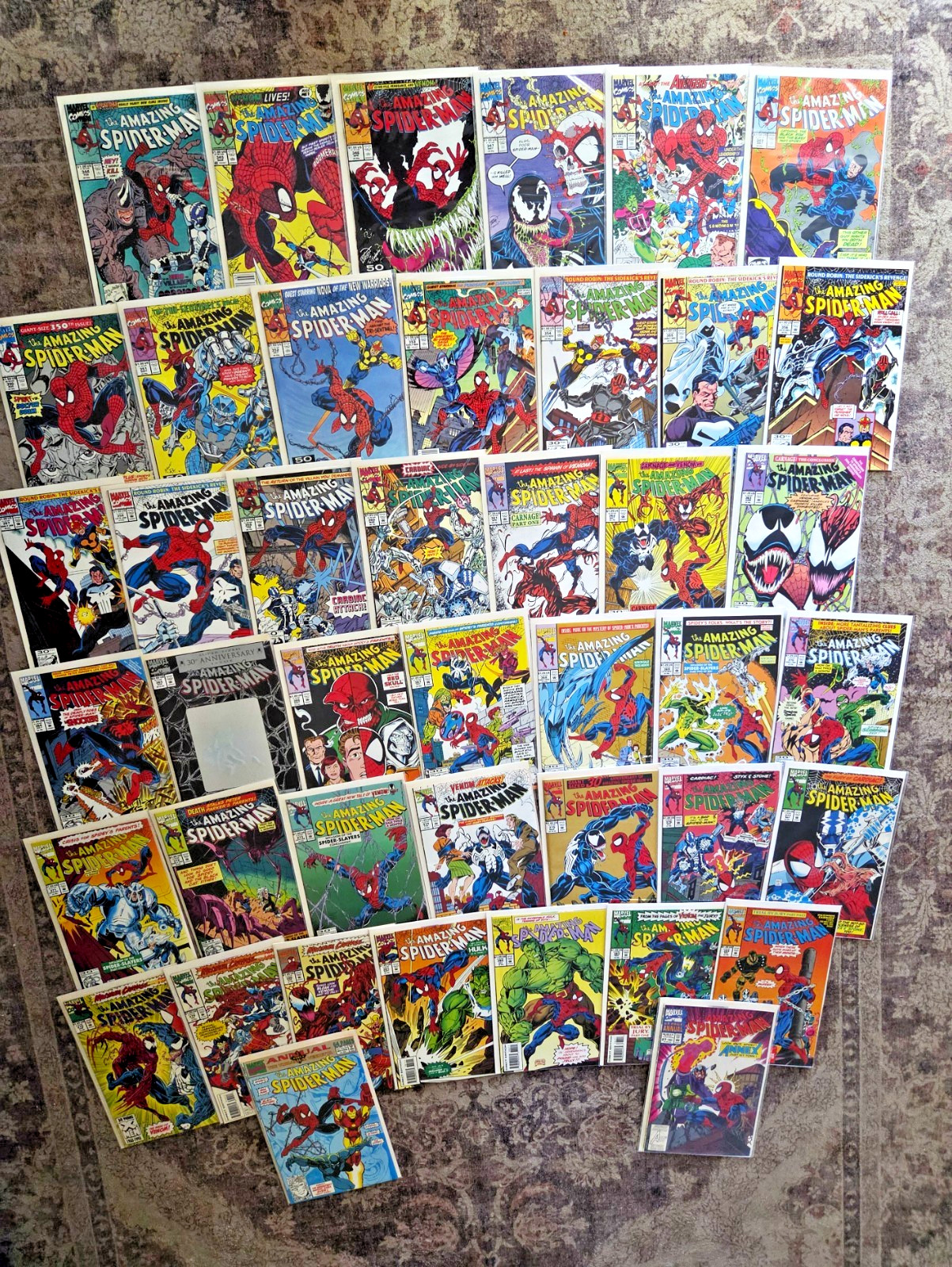 Amazing Spider-Man 253 to 384 Partial Run Lot 1st Carnage 344 361 NEW 90 books Amazing Spider-Man 253 to 384 Partial Run Lot 1st Carnage 344 361 NEW 90 books