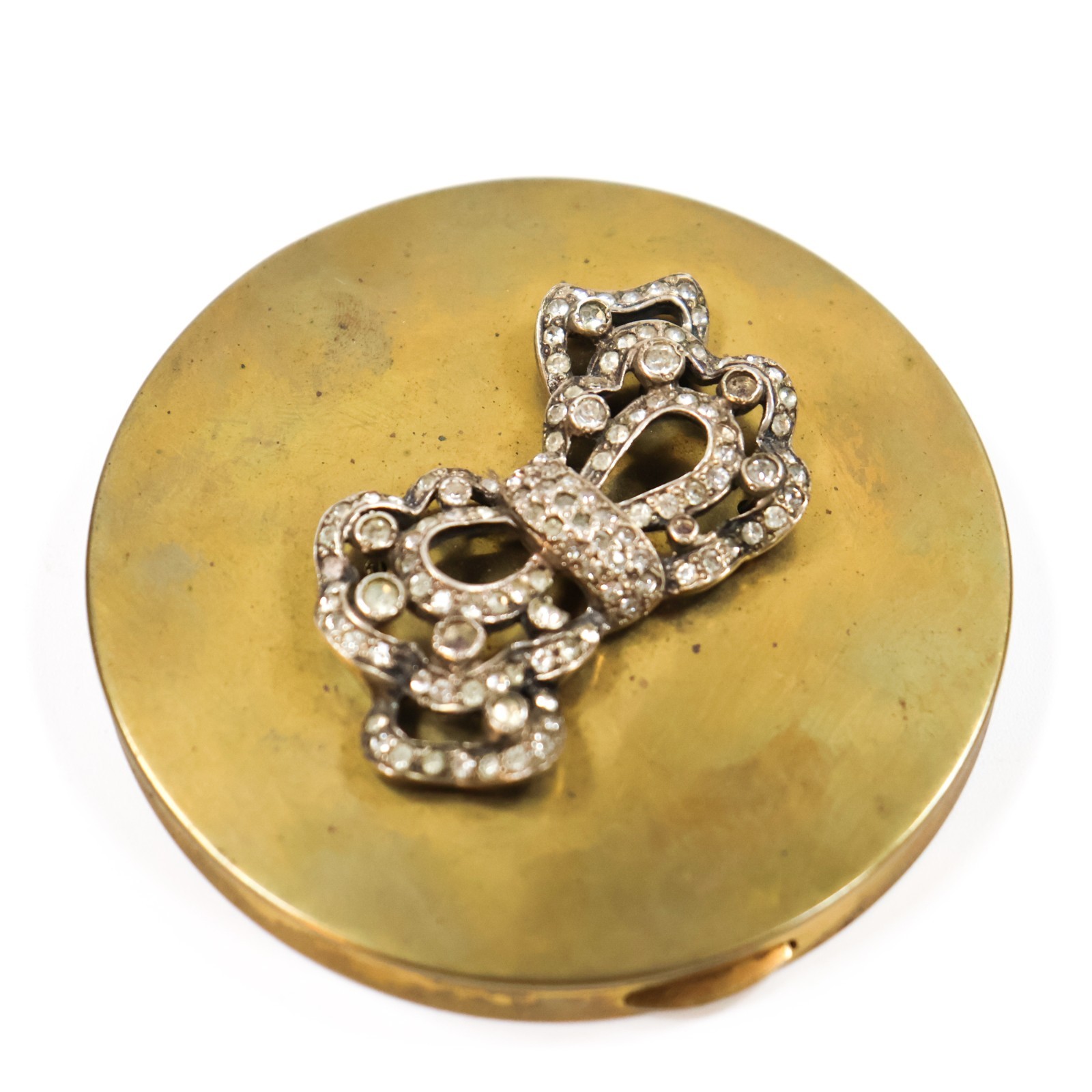 Vintage ORNATE Eisenberg ANTIQUE Rhinestone ENCRUSTED POWDER COMPACT Mirror Vintage ORNATE Eisenberg ANTIQUE Rhinestone ENCRUSTED POWDER COMPACT Mirror