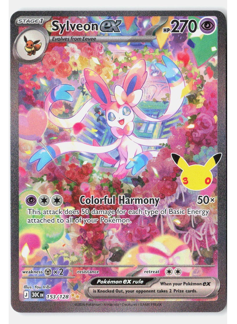 Sylveon ex Holofoil[30C - 153/128] (NM) Pokemon
