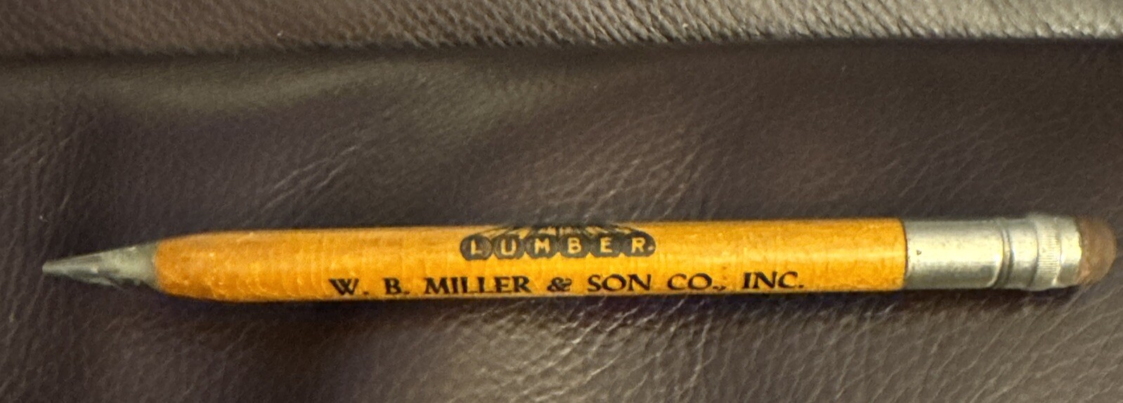 Vintage Fat Mechanical Pencil, W.B. Miller & Son Lumber Co, Alden Iowa Vintage Fat Mechanical Pencil, W.B. Miller & Son Lumber Co, Alden Iowa