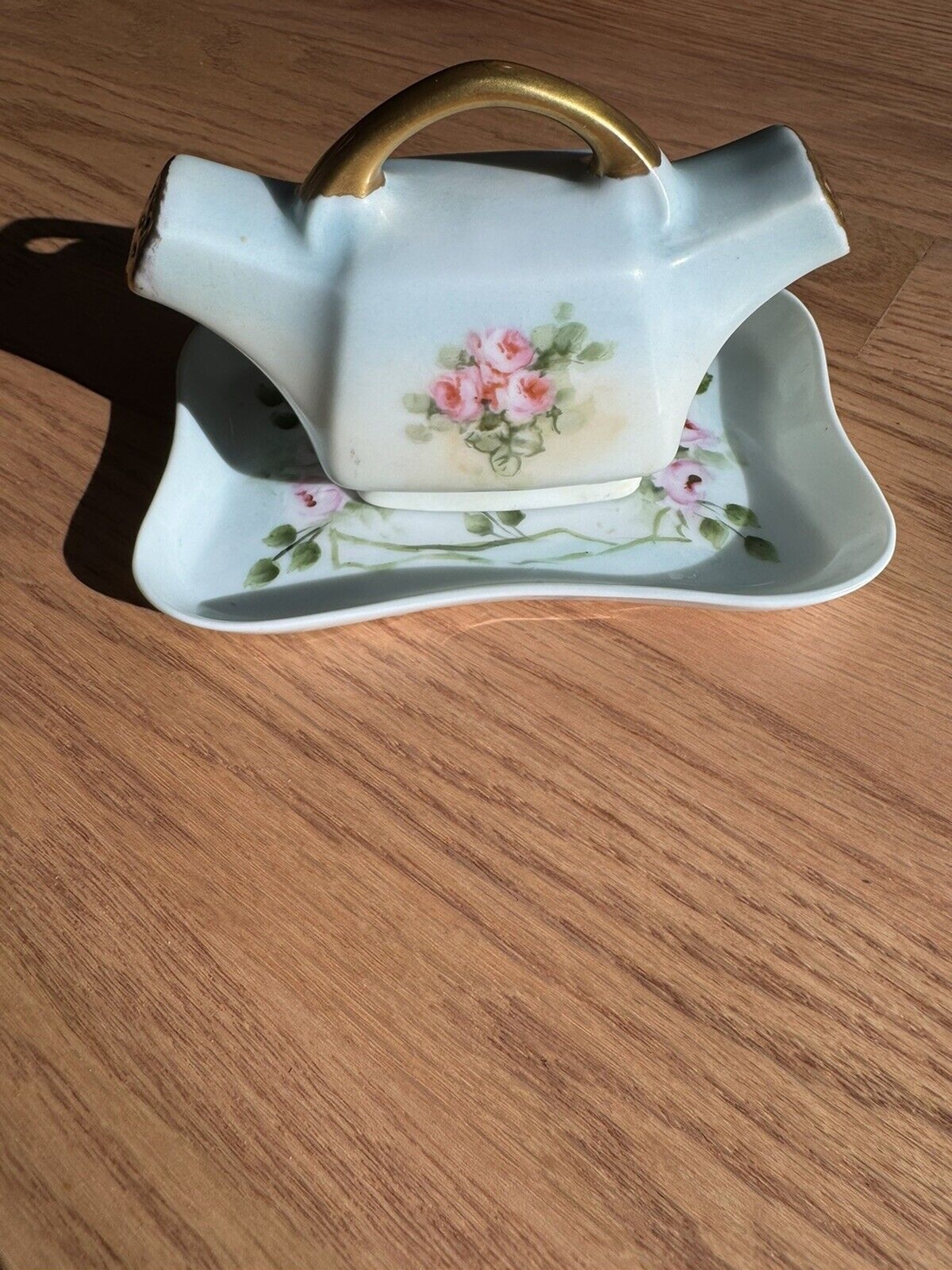Vintage Heinrich & Co Selb Bavaria Salt & Pepper Shakers W/Tray, Signed J Kach Vintage Heinrich & Co Selb Bavaria Salt & Pepper Shakers W/Tray, Signed J Kach