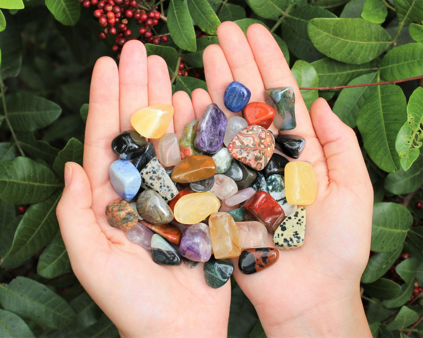 Assorted Mix Tumbled Stones - SMALL, MEDIUM or LARGE Sizes - Wholesale Bulk Lots Assorted Mix Tumbled Stones - SMALL, MEDIUM or LARGE Sizes - Wholesale Bulk Lots