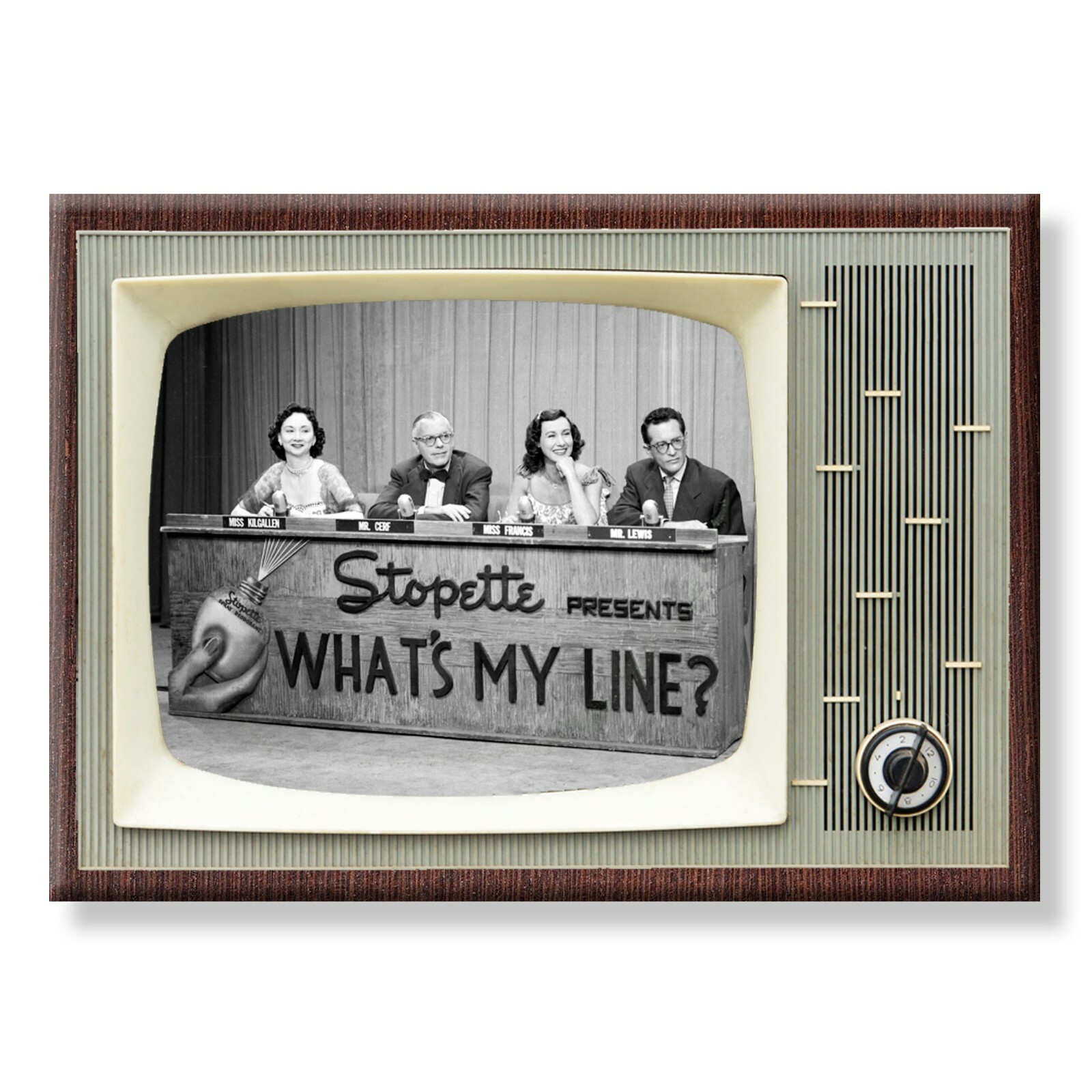 WHAT'S MY LINE? Classic TV 3.5 inches x 2.5 inches Steel Cased FRIDGE MAGNET WHAT'S MY LINE? Classic TV 3.5 inches x 2.5 inches Steel Cased FRIDGE MAGNET