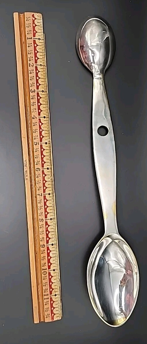 Vintage Metro Museum Art Tasting/Stirring Spoon Brass Silverplating Vintage Metro Museum Art Tasting/Stirring Spoon Brass Silverplating