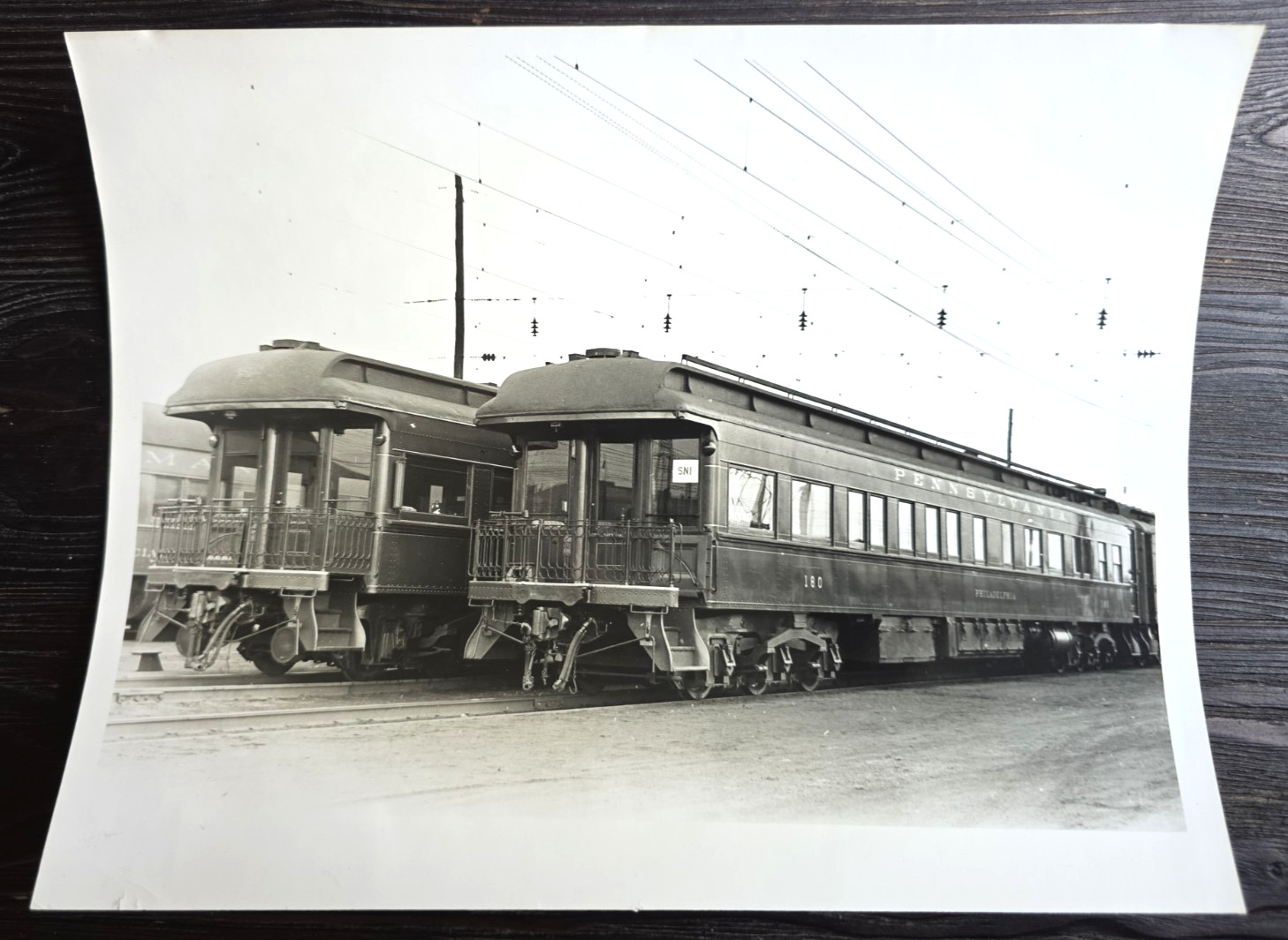 11/29/47 PRR No. 180 "Philadelphia" Passenger Car 8" x 10" Vintage Photo