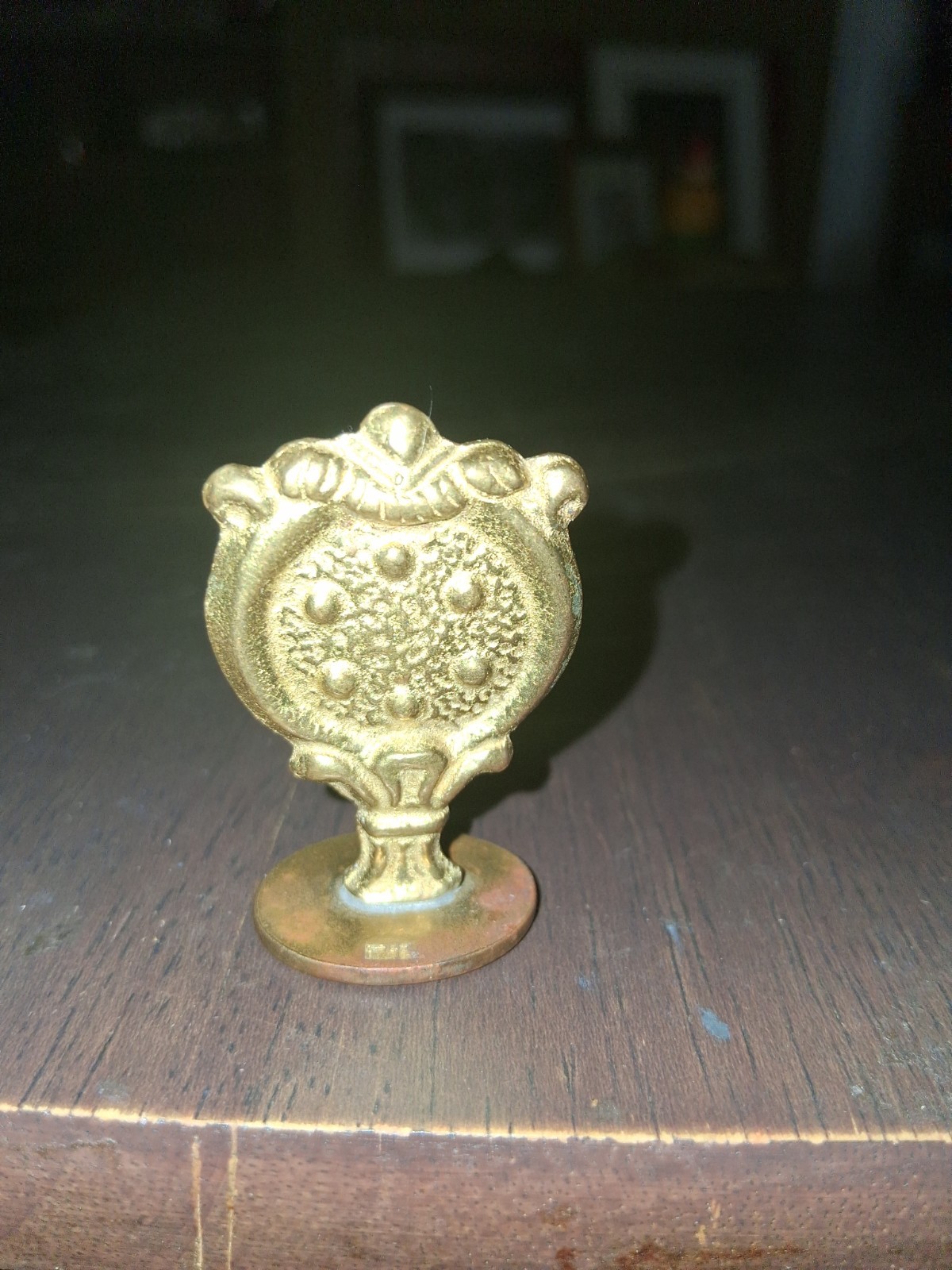 Antique Vintage Brass Automobilia Wax Car Stamp Circa 1905 Rare Item Antique Vintage Brass Automobilia Wax Car Stamp Circa 1905 Rare Item