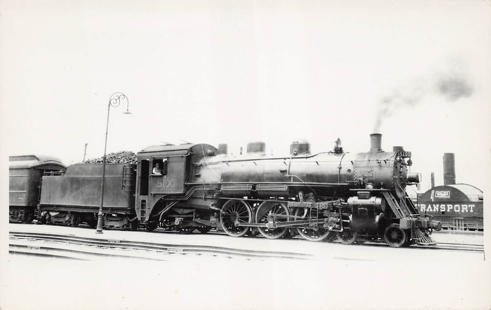 RPPC Wabash Train Railroad Depot Great Western Railway Coal Photo Postcard F16 RPPC Wabash Train Railroad Depot Great Western Railway Coal Photo Postcard F16