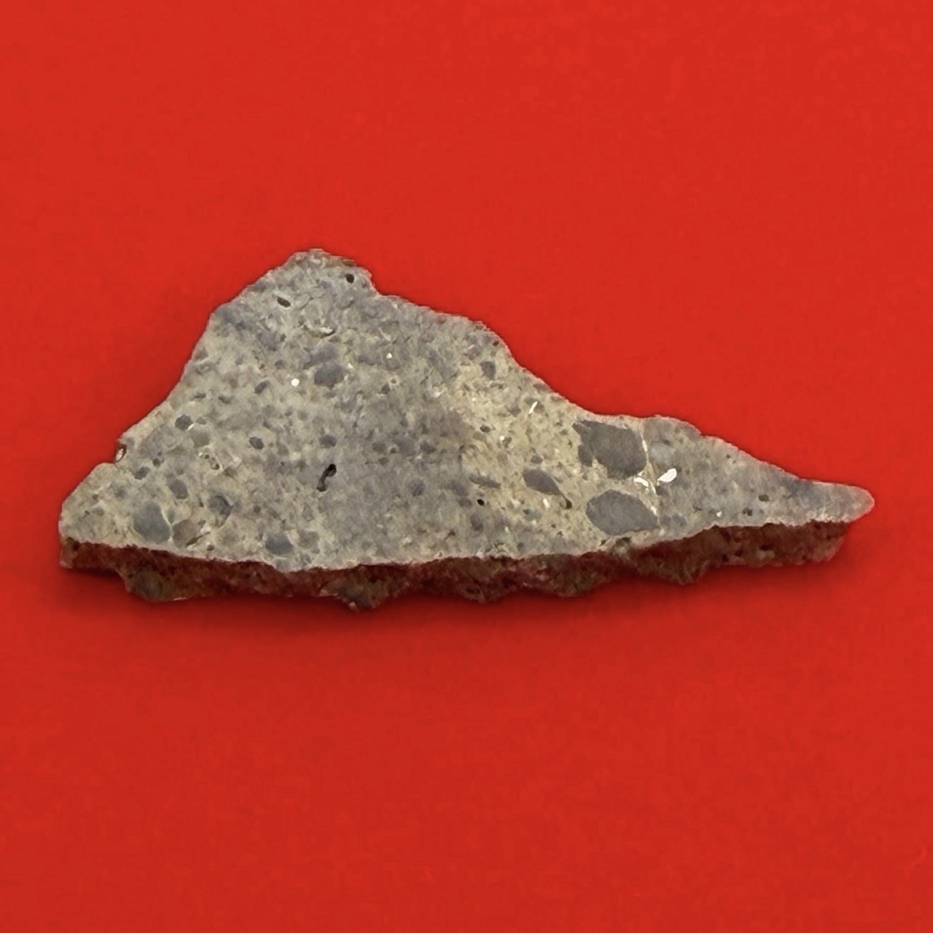 Oued el Hamim 001 Lunar Meteorite Slice, Rare Aqueously Altered Lunar, 1.27g