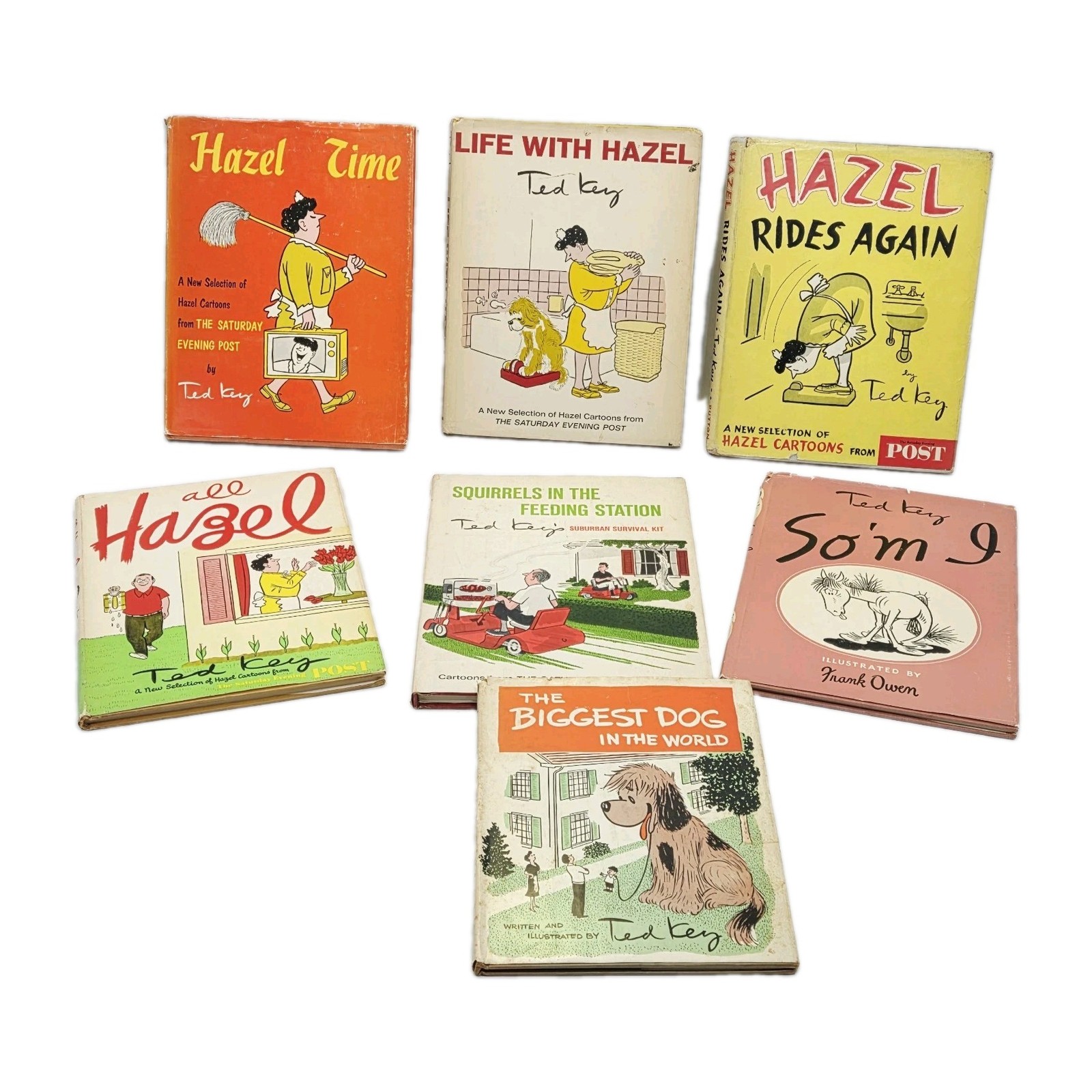 Vintage Signed Cartoon Books Ted Key Original Sketches Ephemera Rare Collectable