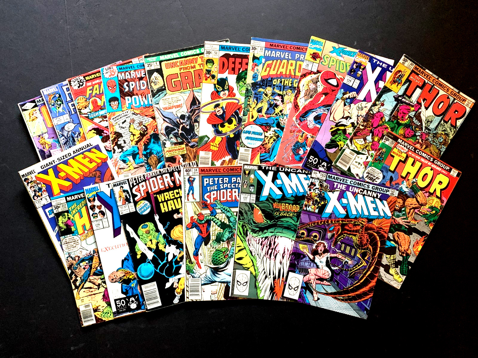 Vintage Mixed Lot Marvel Comics Late 70's-80's, Perfect For Kids or Collectors Vintage Mixed Lot Marvel Comics Late 70's-80's, Perfect For Kids or Collectors